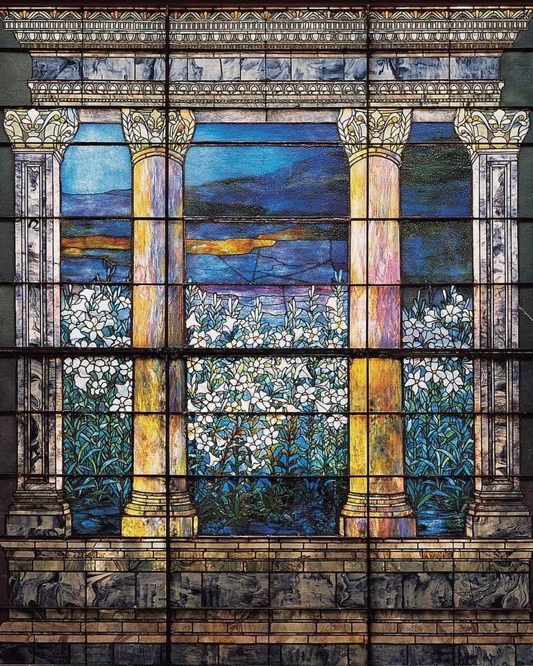Tiffany Studios' Tree of Life stained glass window at Morse Museum
