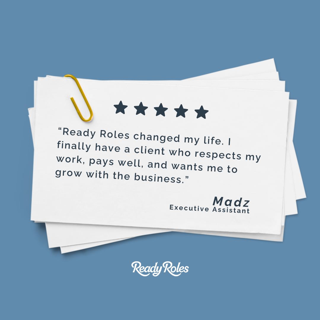 Join - 💬 “Ready Roles changed my life. I finally have a client who ...