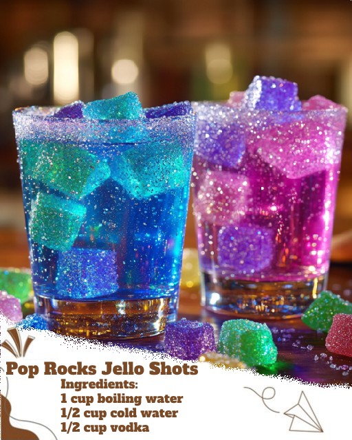 Reciperelish - Pop Rocks Jello Shots 🍸🍬 Ingredients 1 box... | Facebook