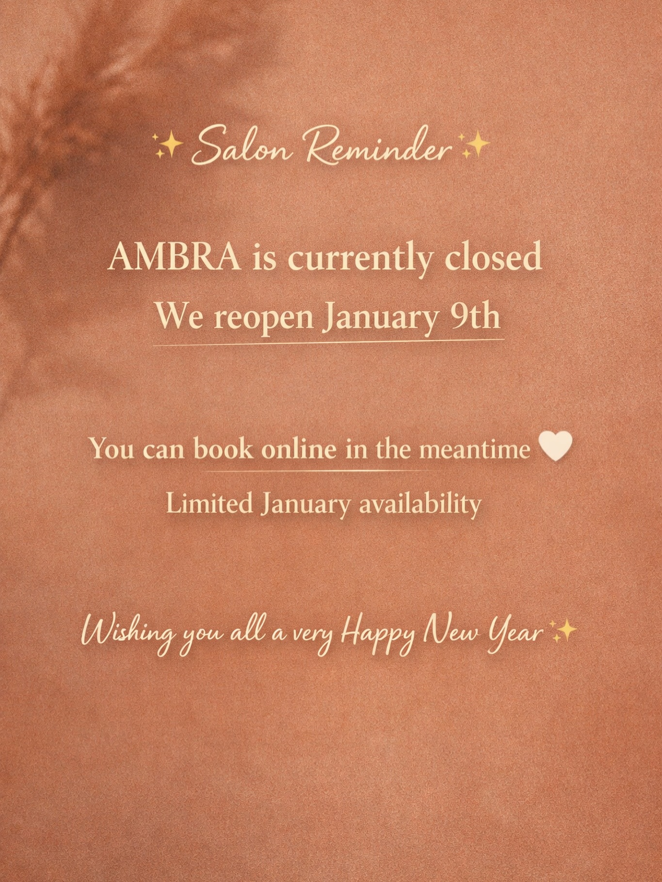 Ambra - Salon reminder AMBRA is currently closed and... | Facebook