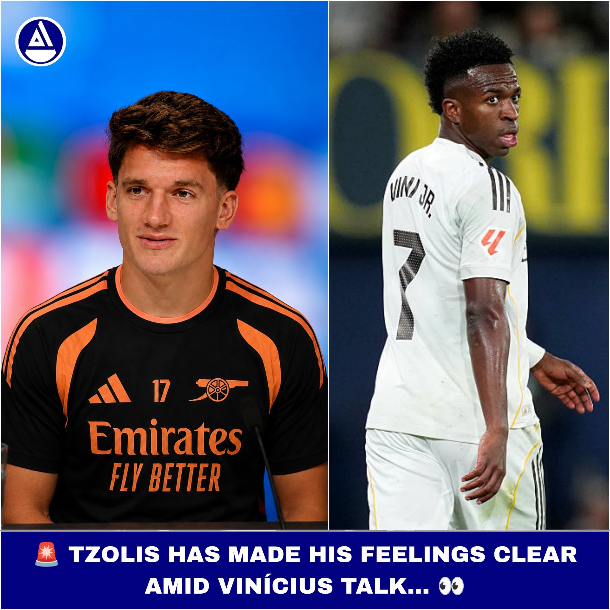 Christian Tzolis joins Arsenal with iconic no 17 shirt