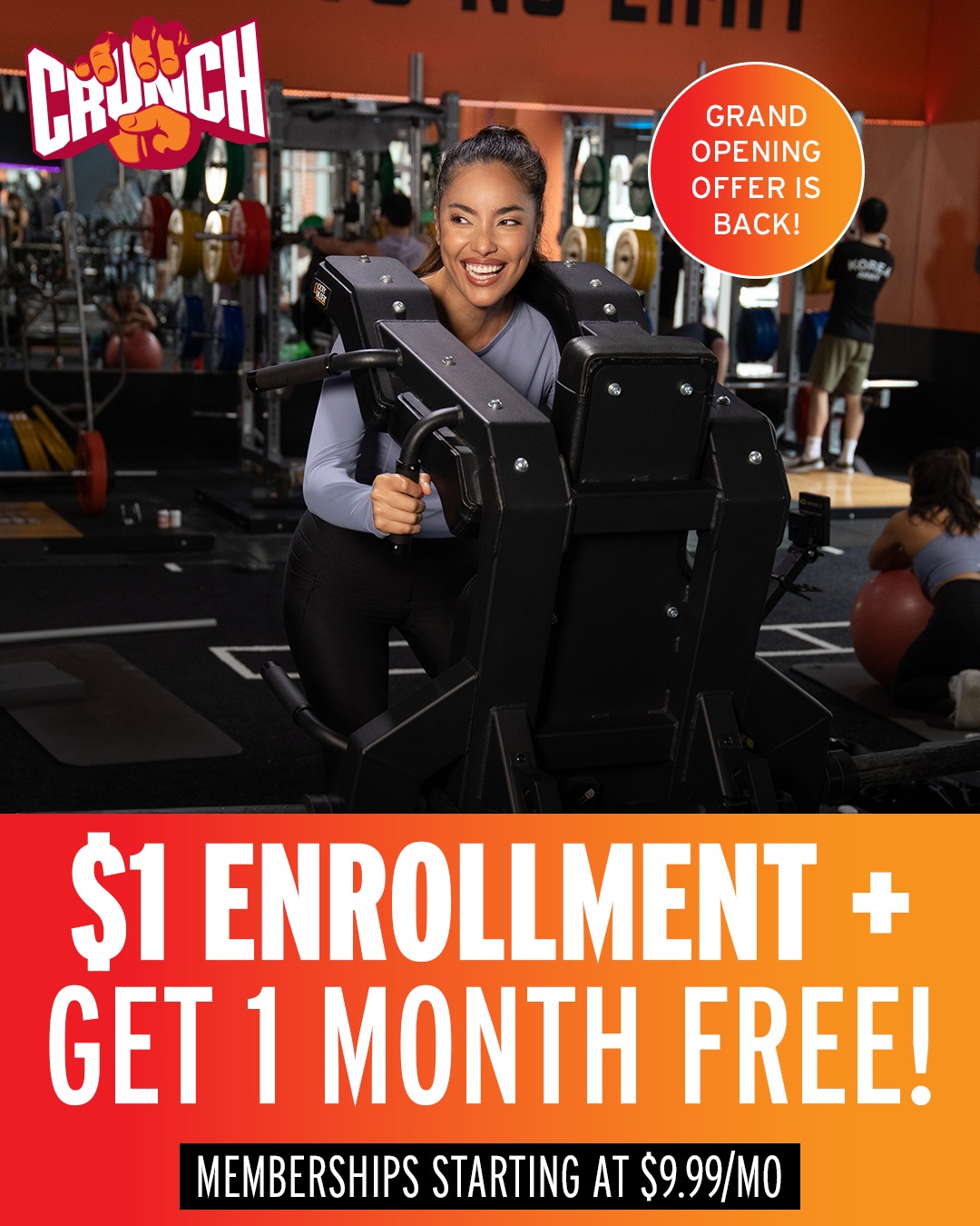 Crunch - It’s back and better than ever: the Grand Opening Offer! If ...