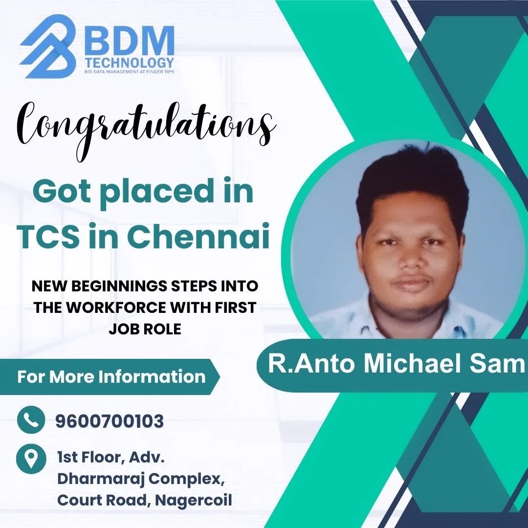 Congratulations!! We can... - BDM Technology - ERP Scholars