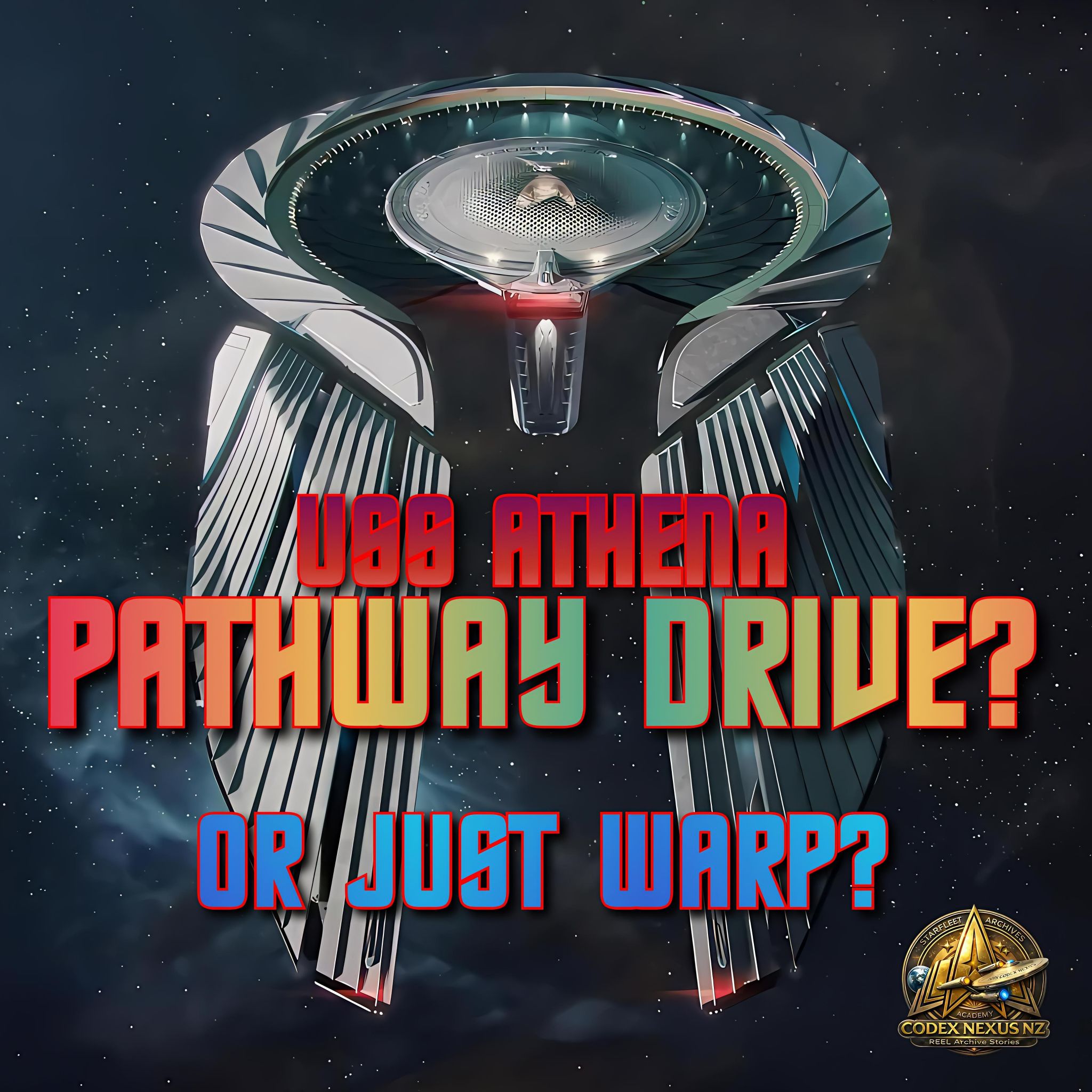 How does the pathway drive work in Star Trek?