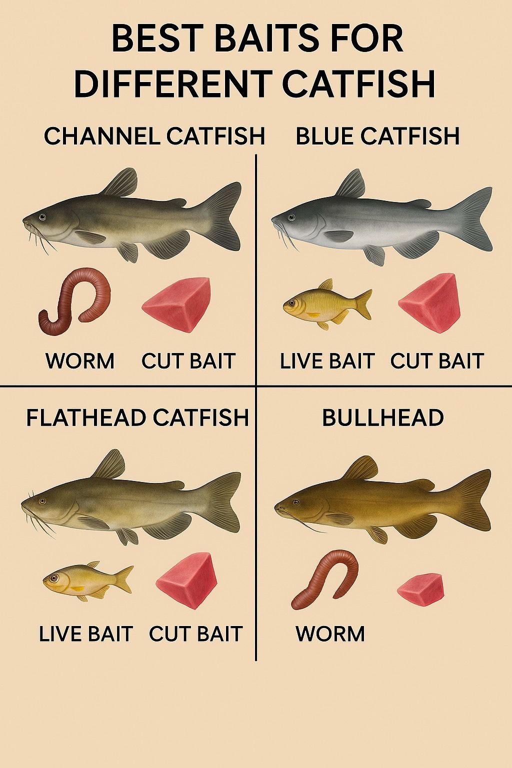 best fishing lures for channel catfish Charlie Dip Bait Worms - 12 Pack Discover Catfish Pros Minnow Catfish Bait  a mess Best Catfish Bait: The Top