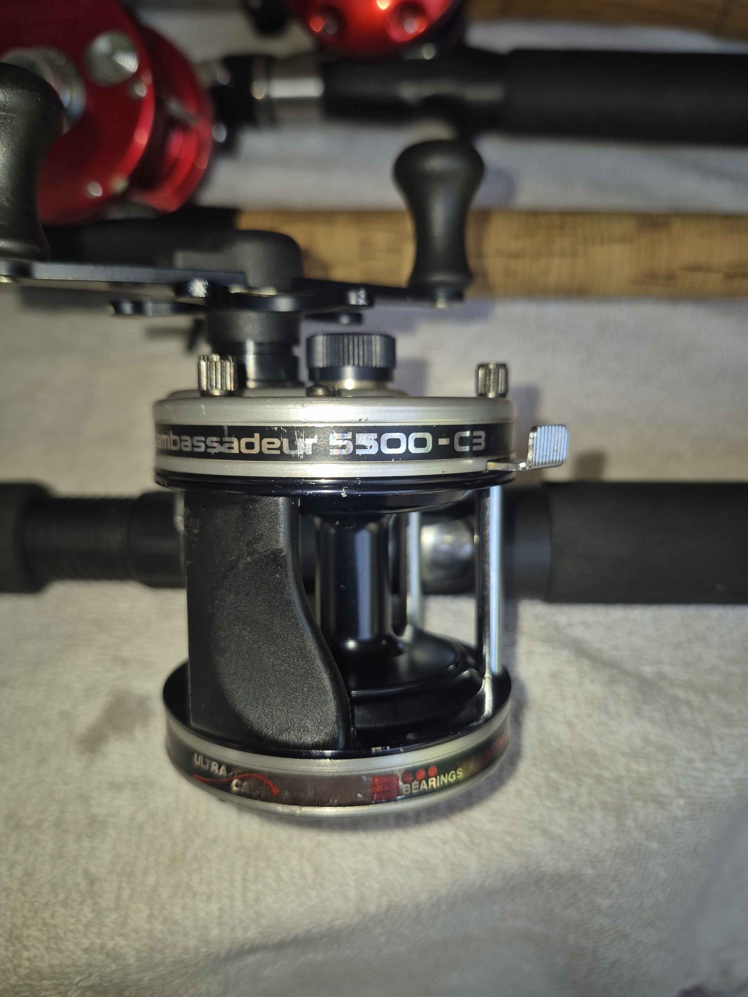 abu garcia ambassadeur 5500 combo S Round Reel packed power and performance Abu Garcia Ambassadeur S Casting