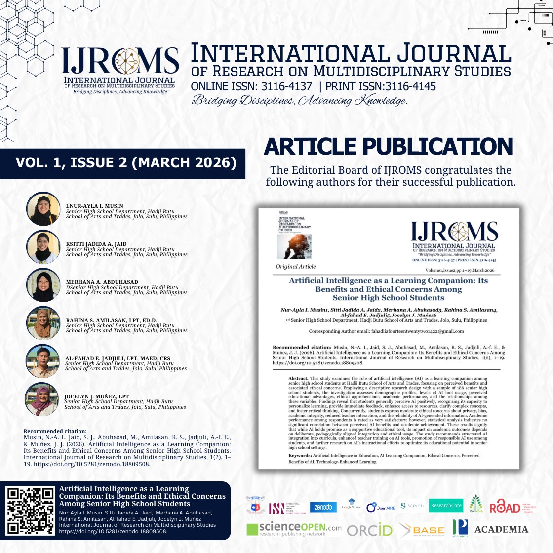 𝐂𝐎𝐍𝐆𝐑𝐀𝐓𝐔𝐋𝐀𝐓𝐈𝐎𝐍𝐒 𝐓𝐎 𝐎𝐔𝐑 𝐏𝐔𝐁𝐋𝐈𝐒𝐇𝐄𝐃 𝐀𝐔𝐓𝐇𝐎𝐑𝐒 The International Journal of ...