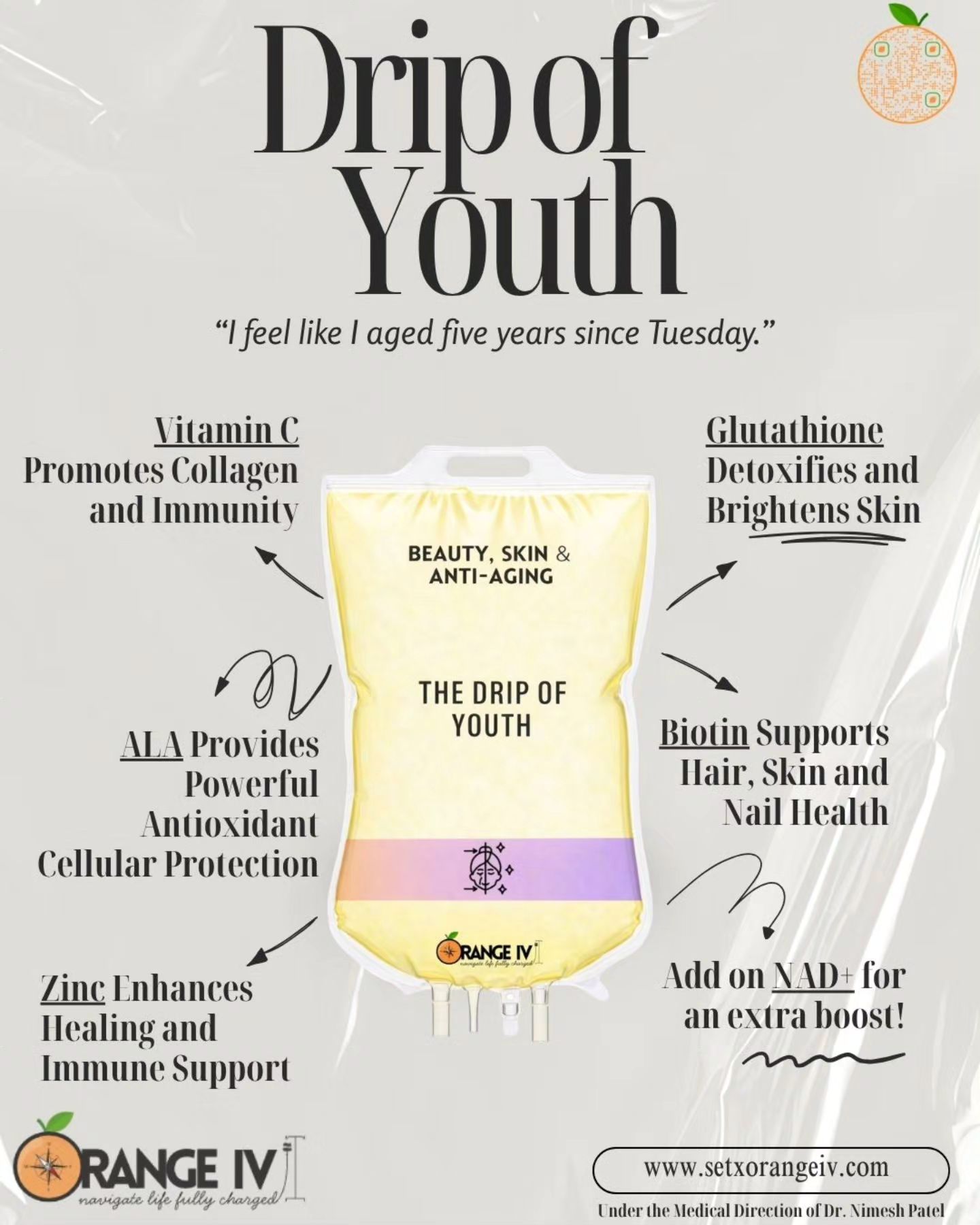 glutathione more like this Drip of Youth IV therapy for healthy aging and beauty Can peptide injections help Size:100MG 10 PACK كريم للعينين بفيتامين سي