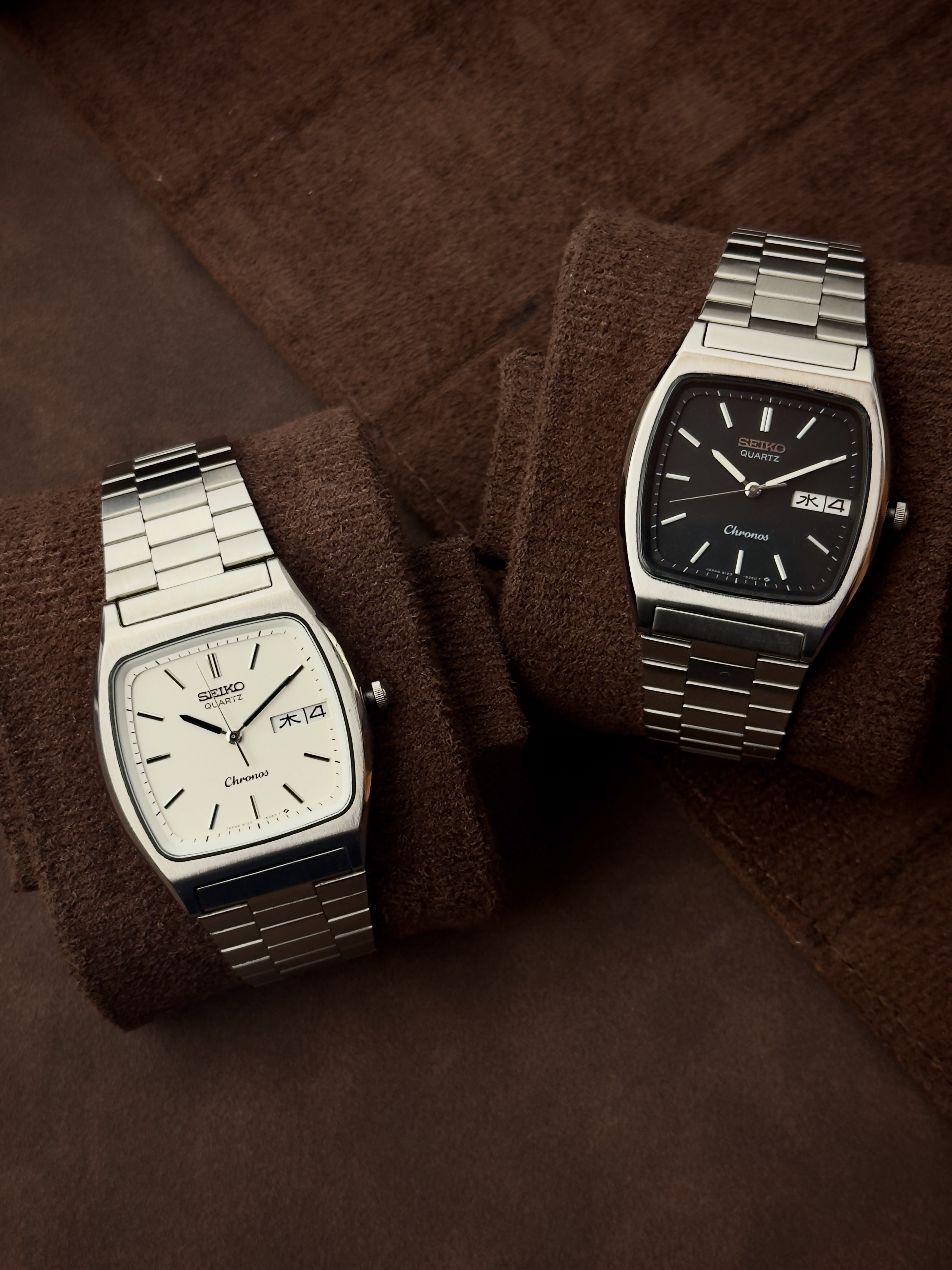 Vintage Seiko chronograph watches with timeless design