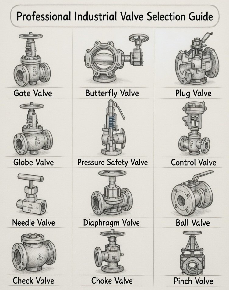Common Types of Valves... - Mechanical and Piping Solutions | Facebook