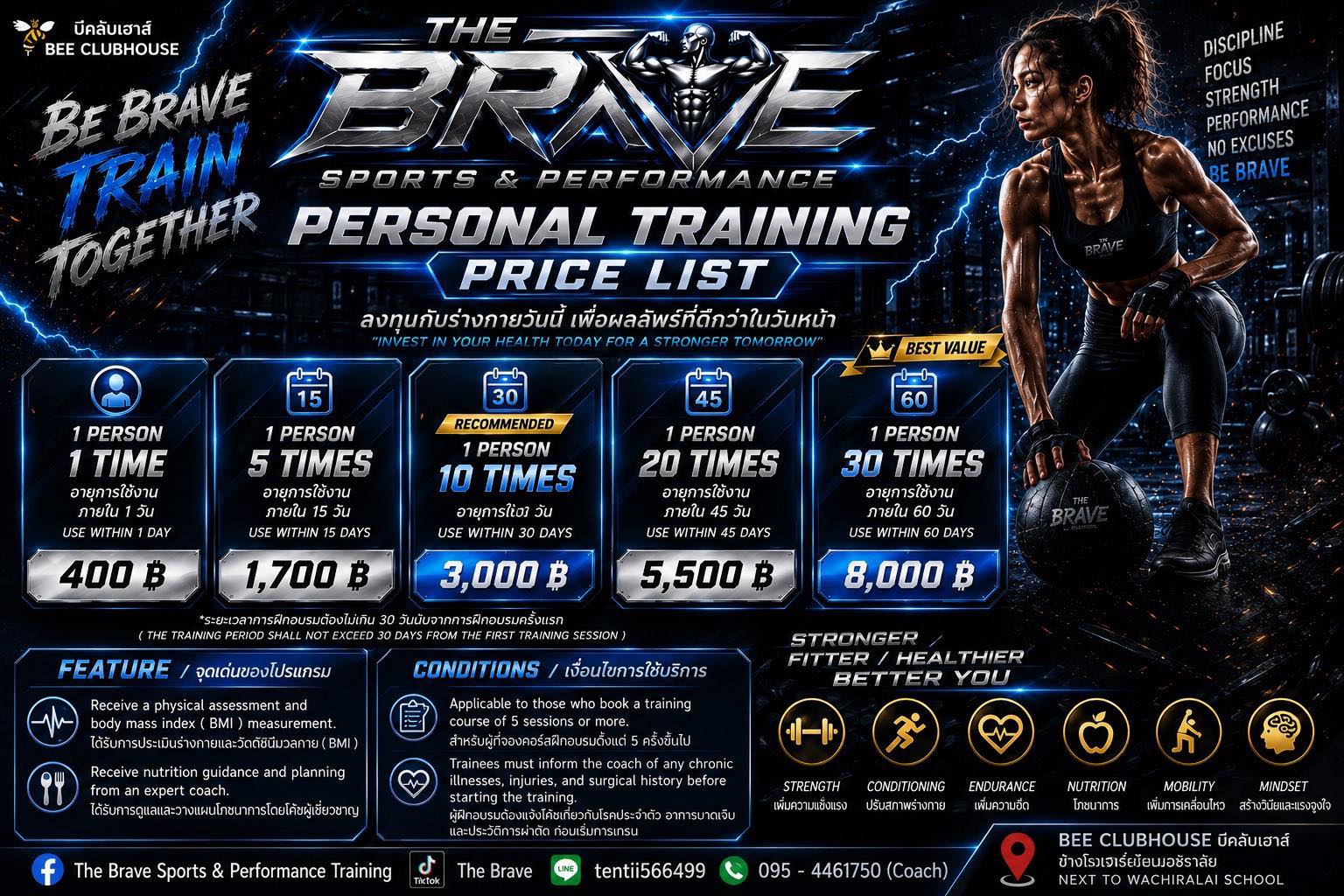 The Brave Sports & Performance Training | Amphoe Saraphi