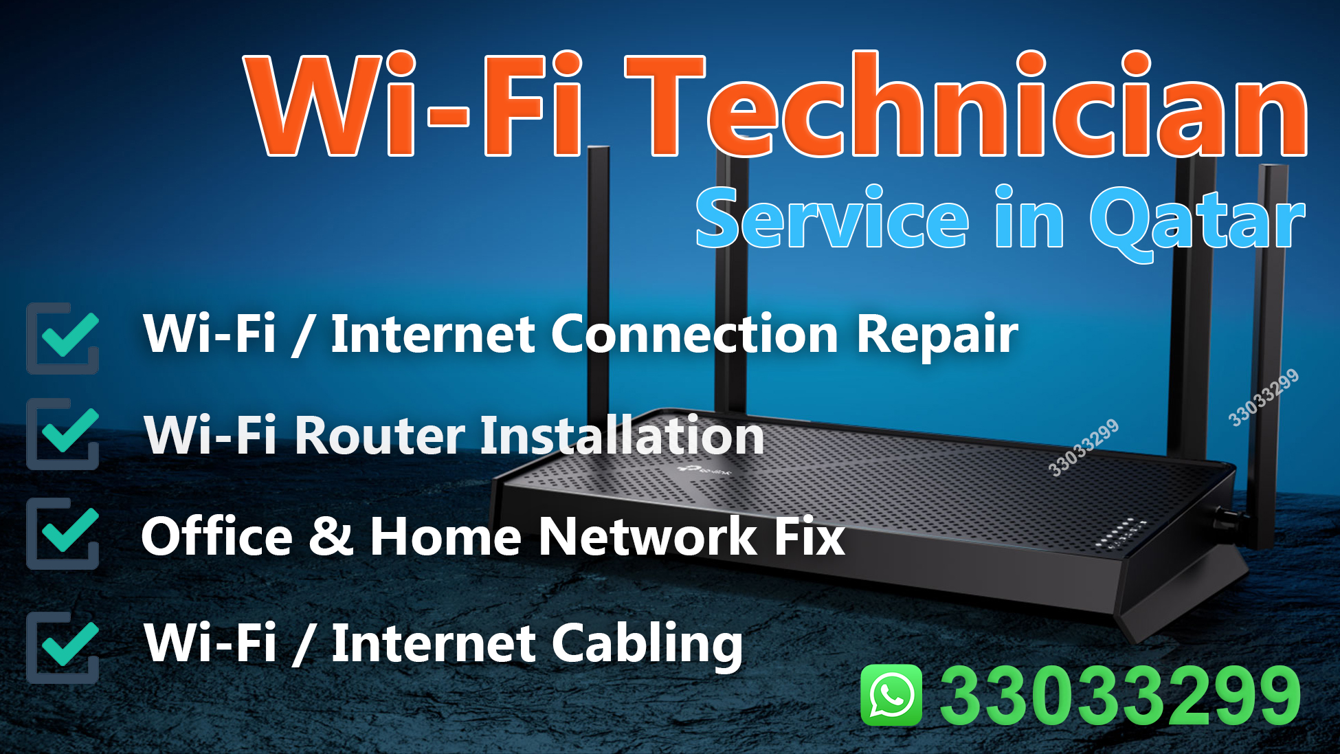 Picture Idea: WiFi Technician Qatar