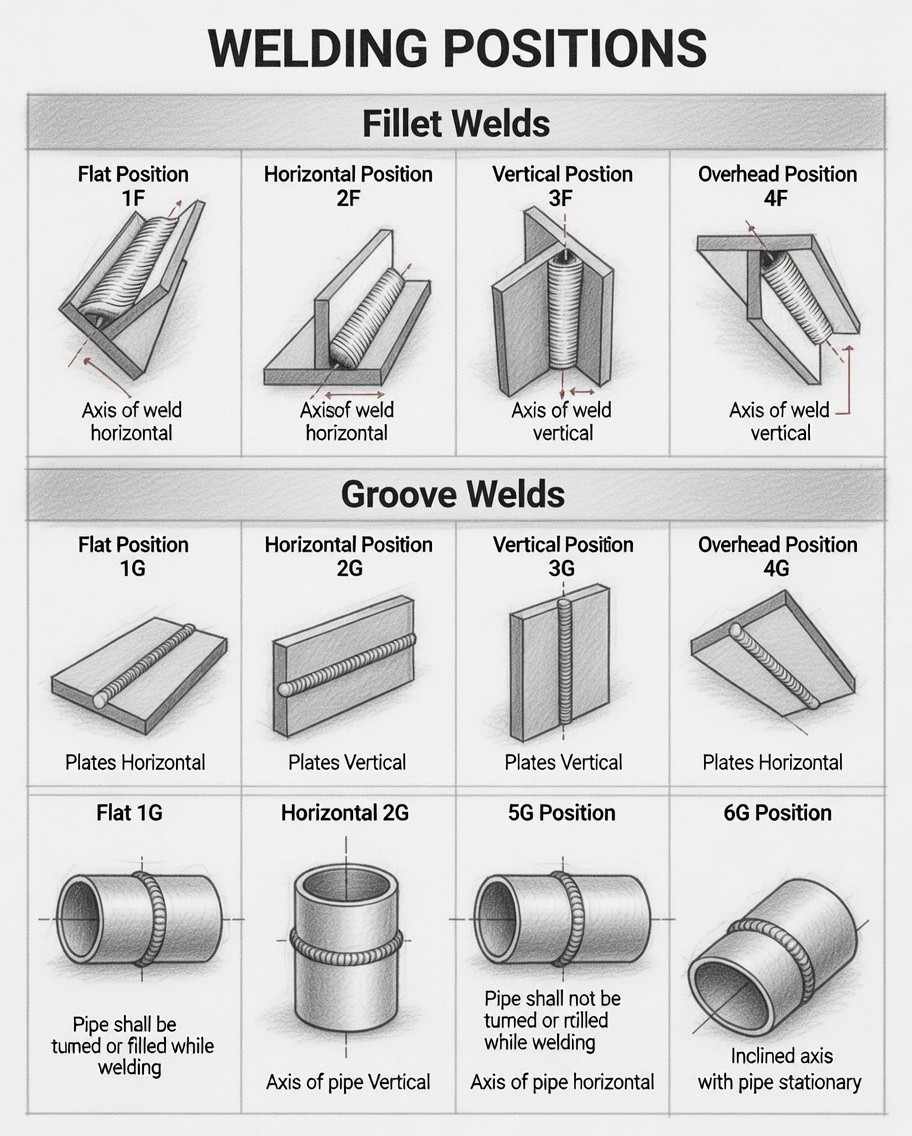 Mechanical - Welding Positions Explained | Complete Practical Guide:- # ...