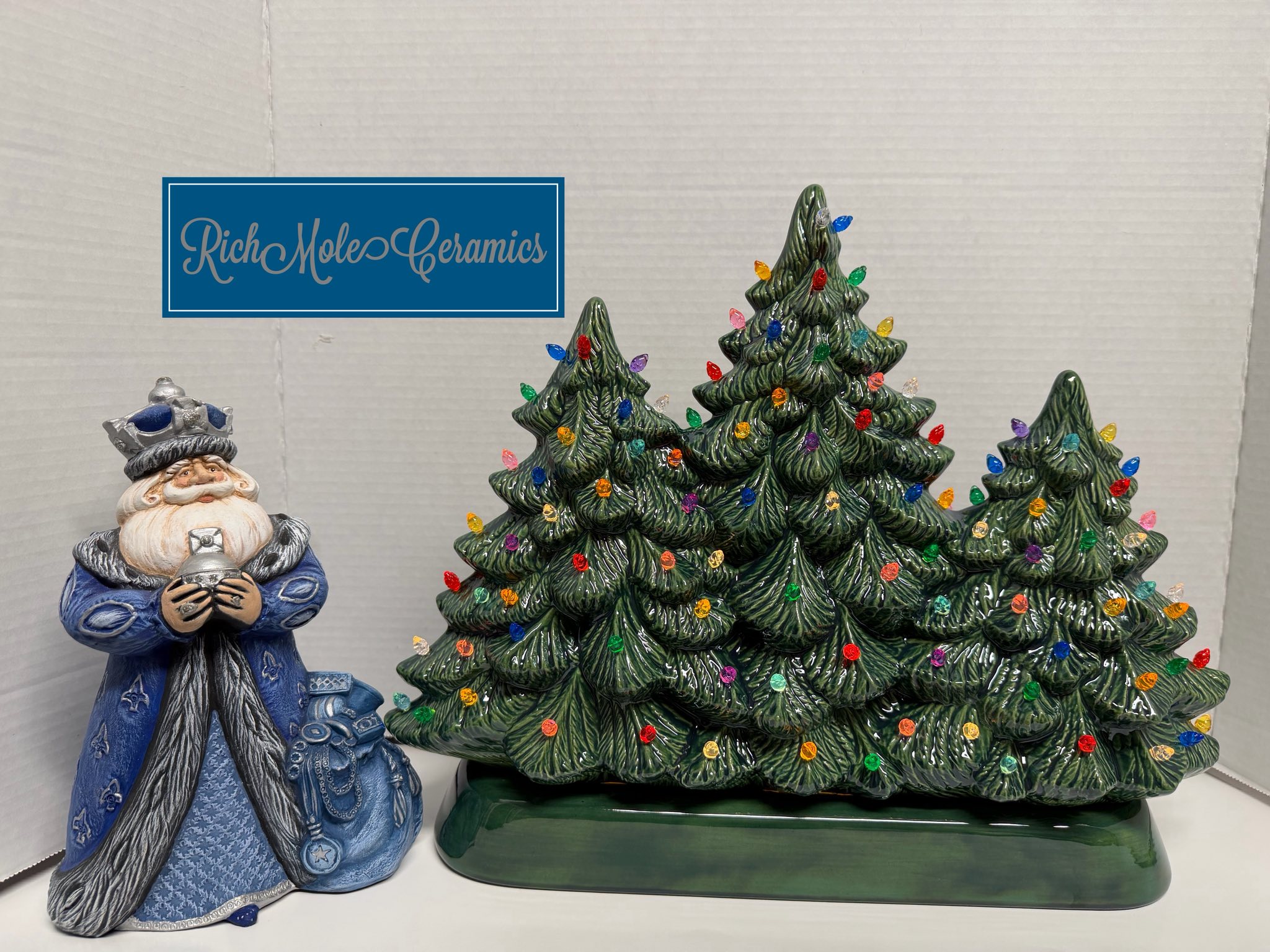 SOLD This Holly tree is about 10.5”. I glazed this tree and used