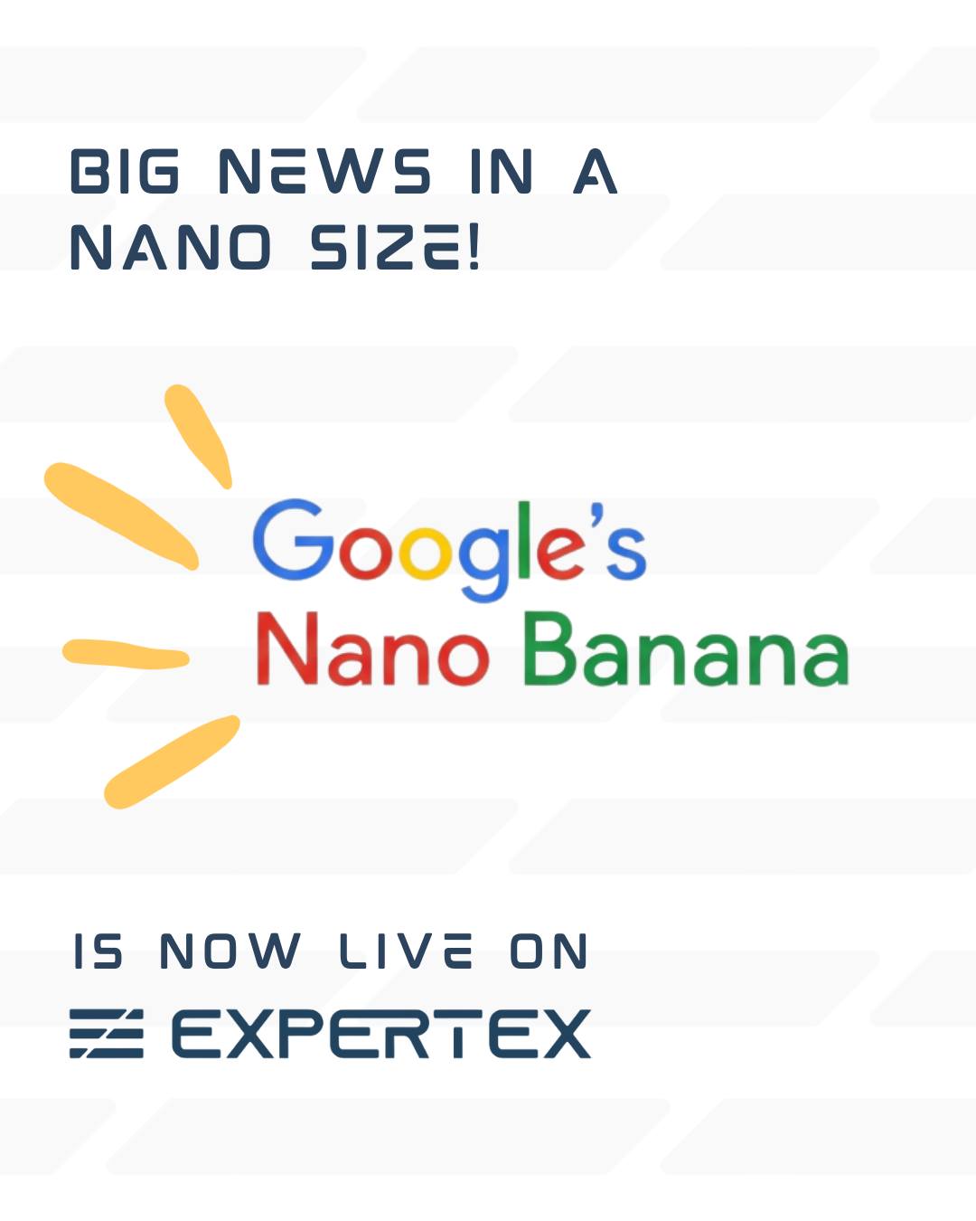Expertex - What’s yellow, nano, and now available on Expertex? 👀 Meet ...