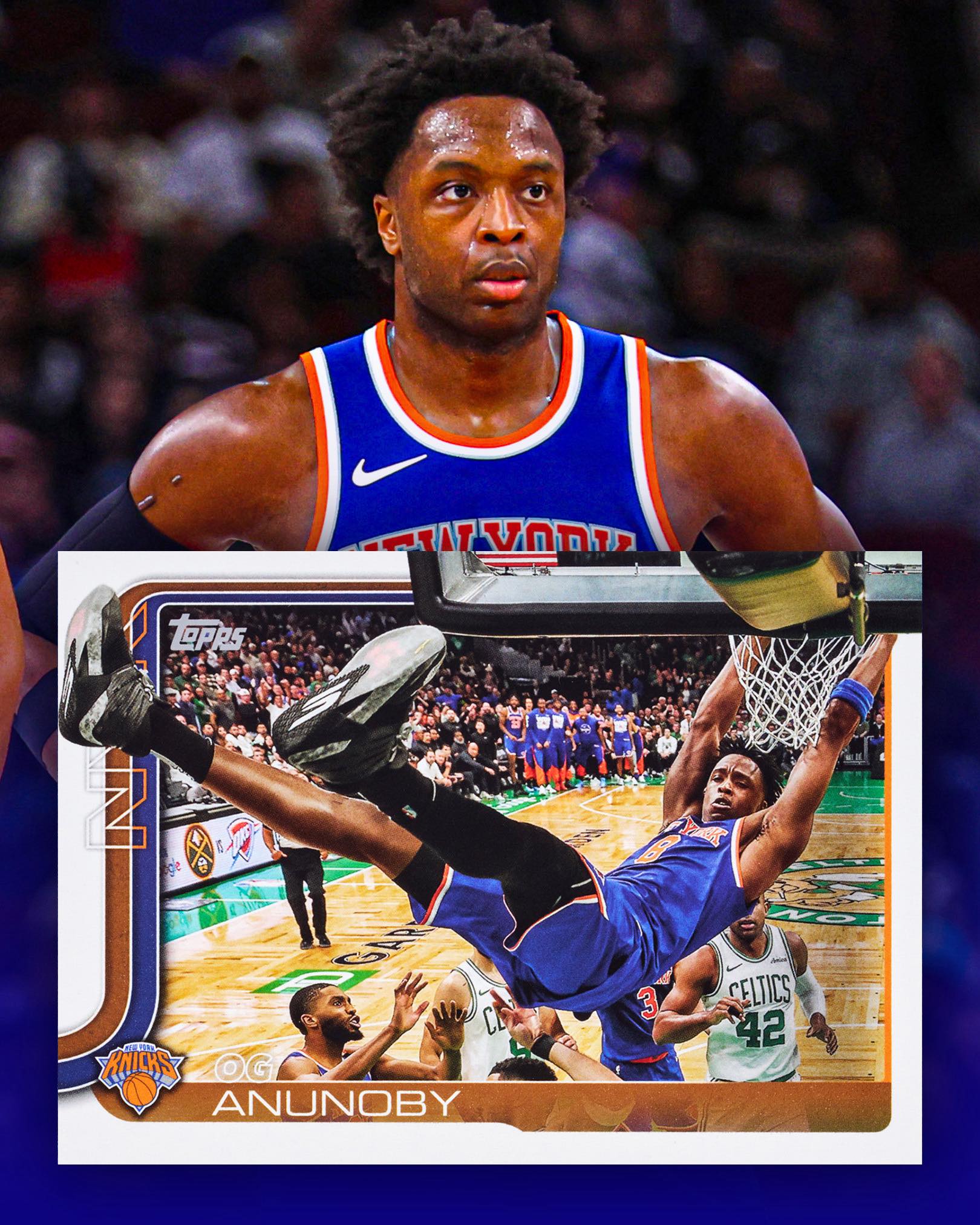 The photo on this OG Anunoby trading card goes so hard ??