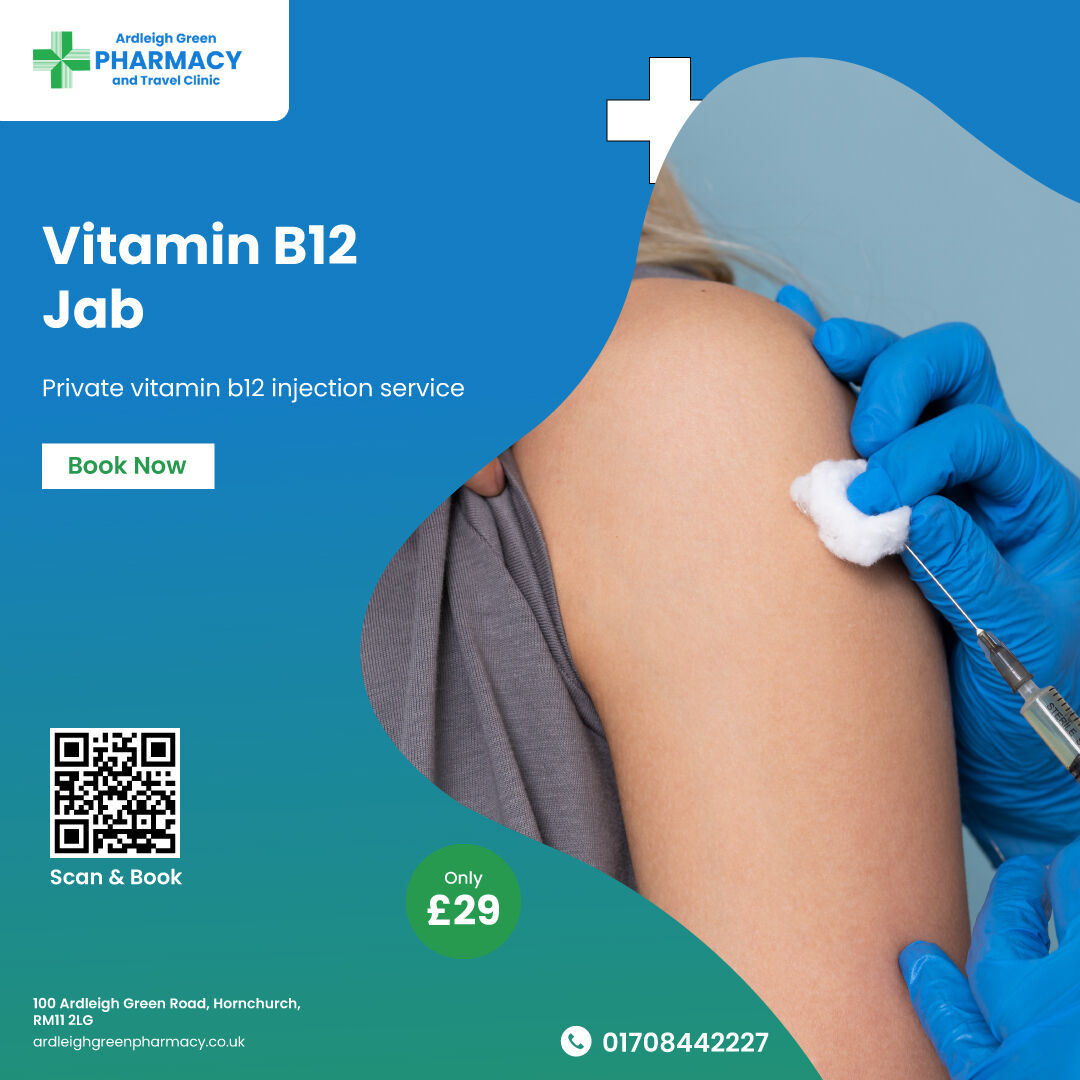 b12 injections hornchurch Ardleigh Green Pharmacy and Travel Clinic Vitamin B12 Deficiency in