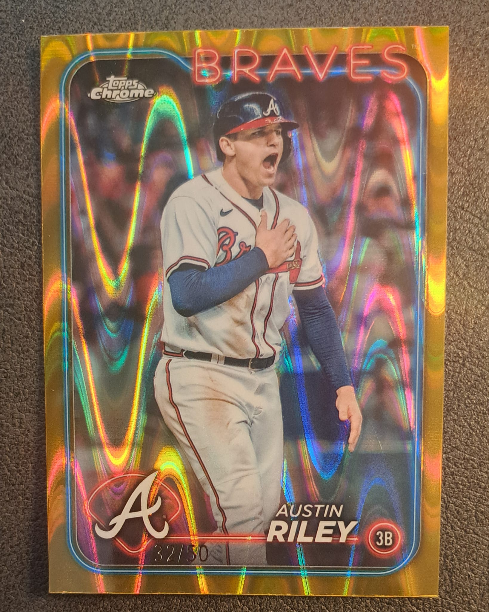Got this put together today. Austin Riley '22 Topps Chrome.