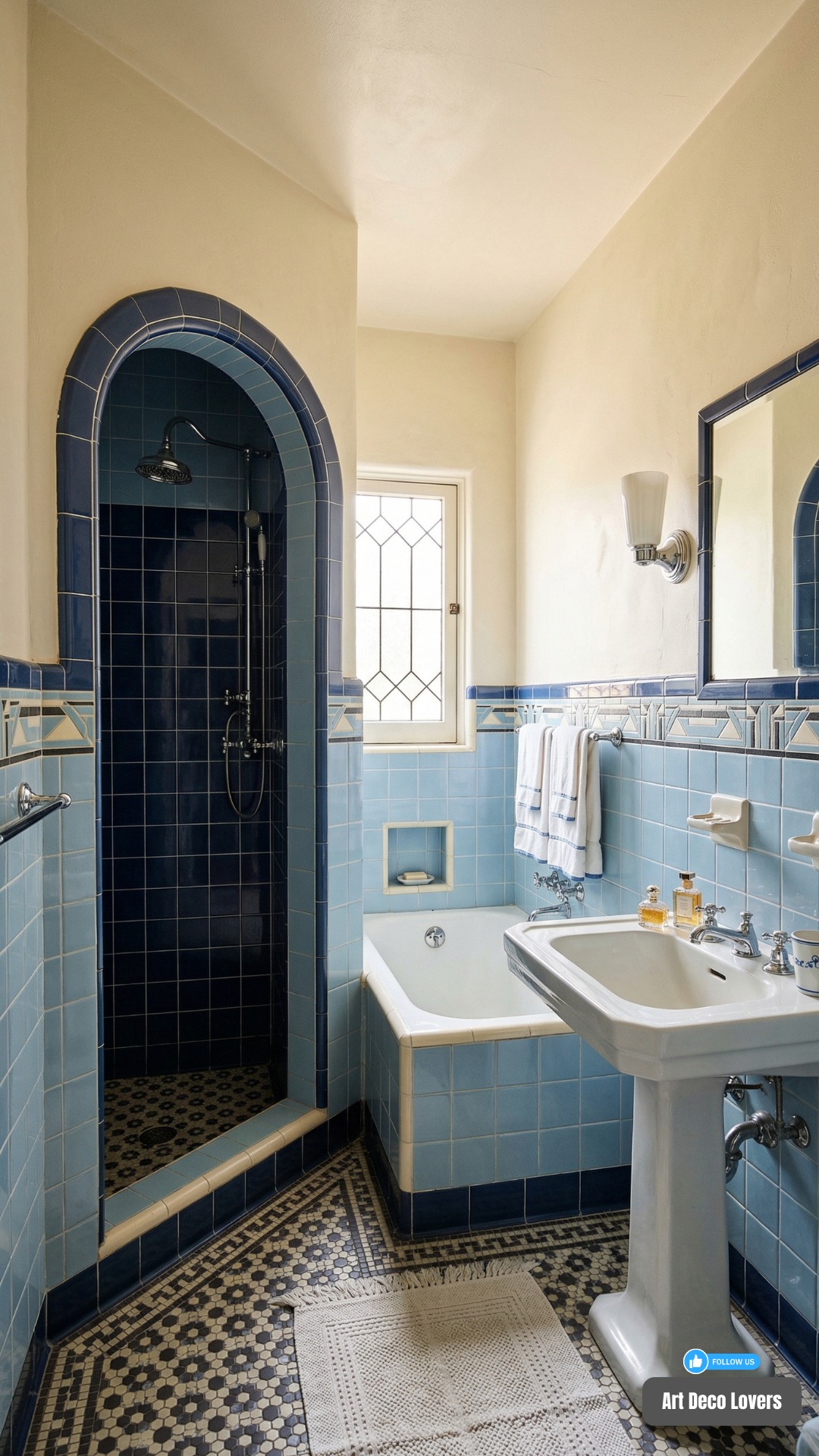 What is this 1935 bathroom tile pattern?