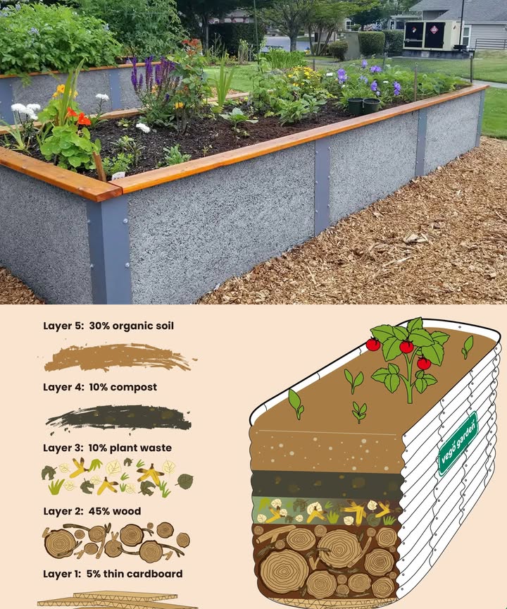 Garden - How to Fill a DEEP Raised Bed CHEAP and EASY 1. Start with the ...