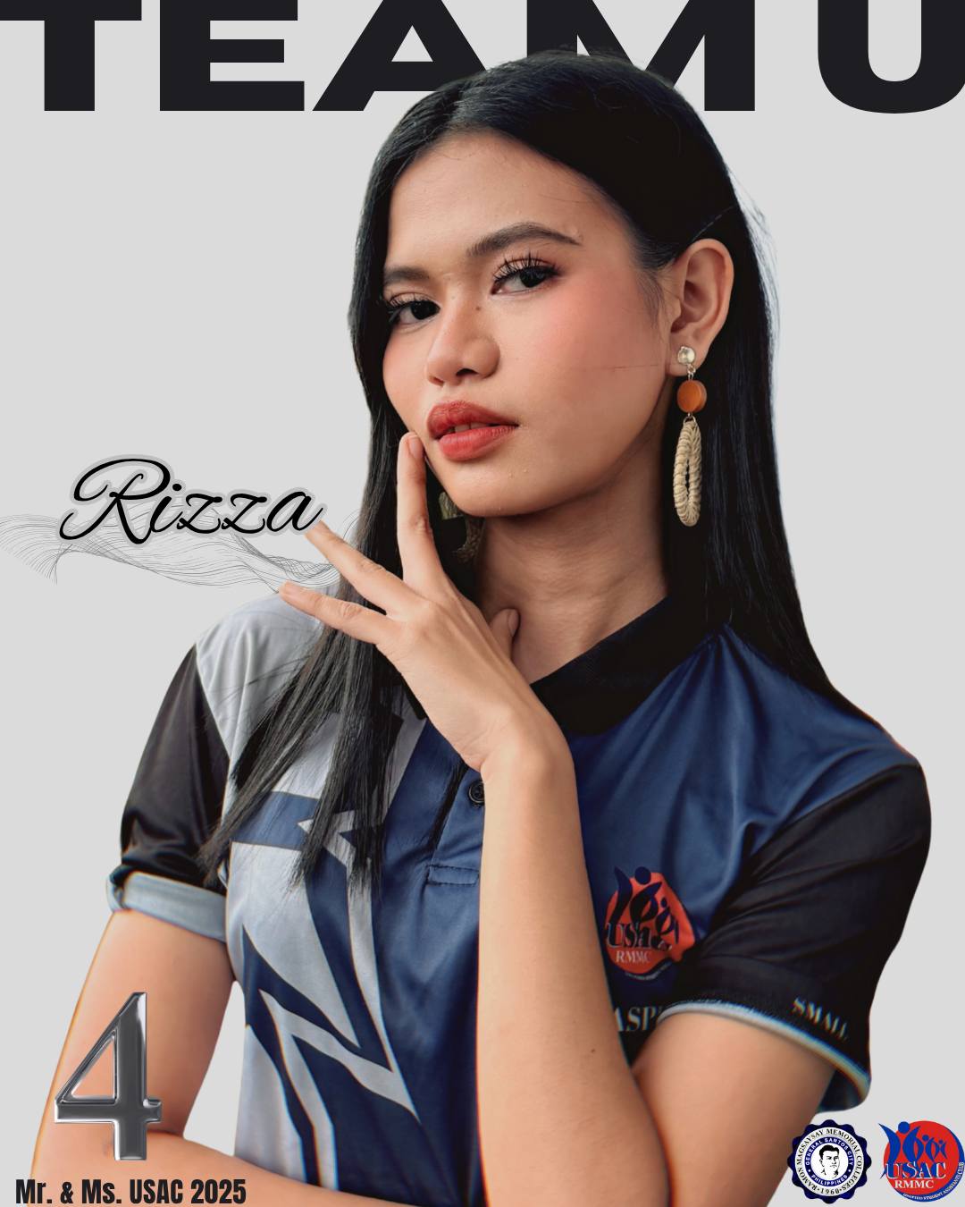 RMMC - 𝗖𝗔𝗡𝗗𝗜𝗗𝗔𝗧𝗘 #𝟰🔥 Ms. USAC 2025 candidate from 𝐓𝐞𝐚𝐦 𝐔, 𝐑𝐢𝐳𝐳𝐚 𝐉𝐨𝐲 ...