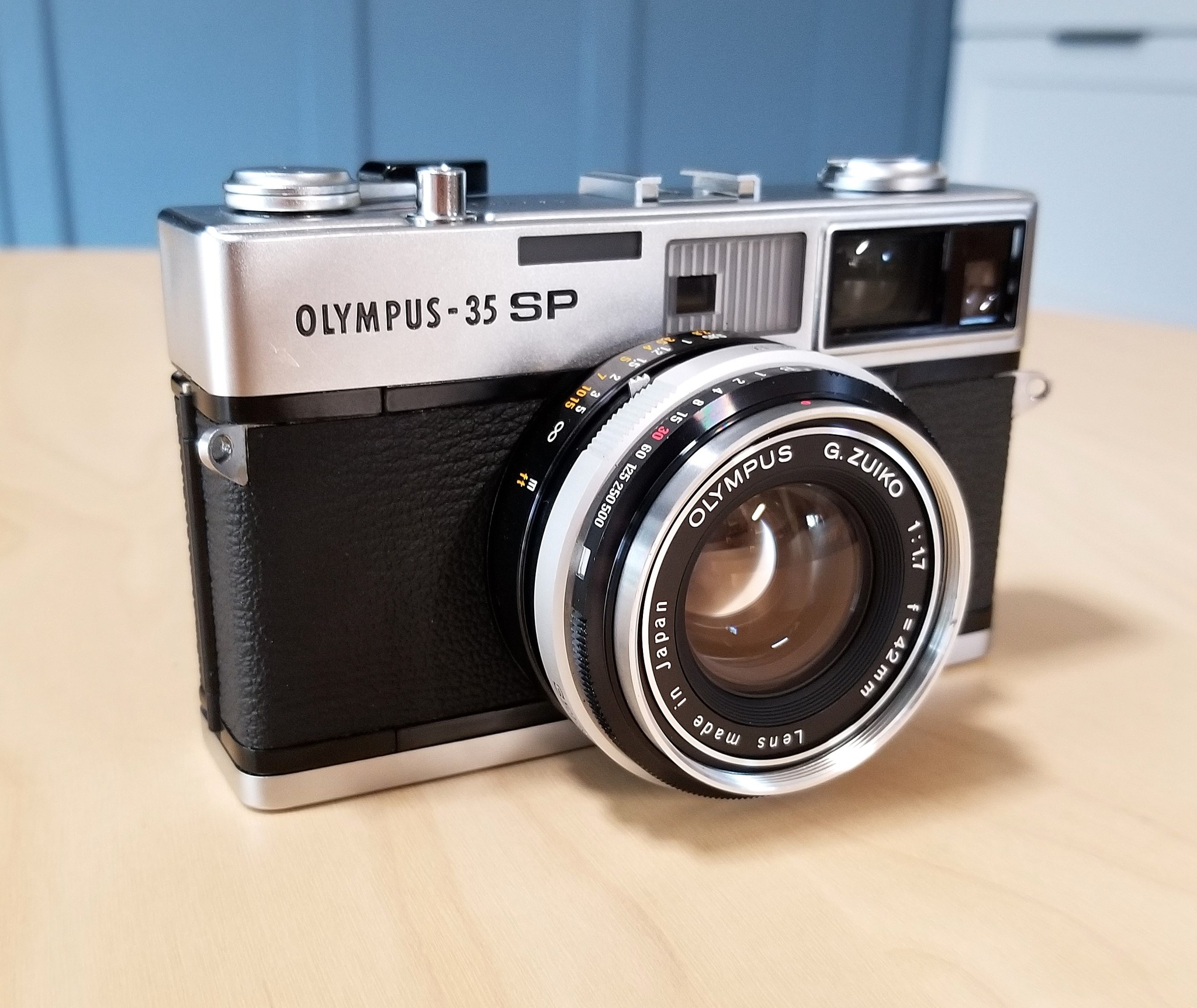 Olympus-35 SP camera for sale with 1970 Japanese brochure