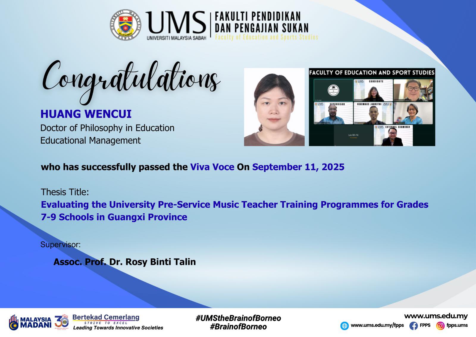 Congratulations... - Fakulti Pendidikan dan Pengajian Sukan | Facebook