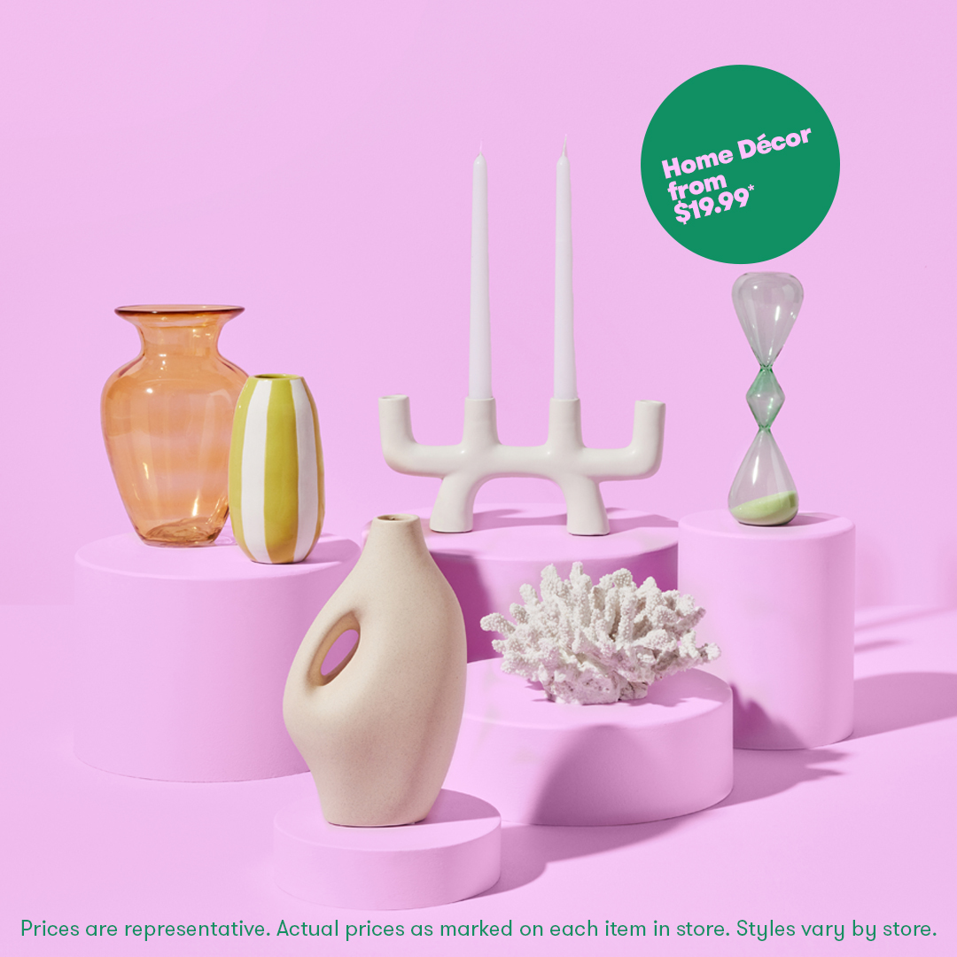 Shop a range of decor for your place this summer for less! Sculptural candleholders and coral accents? Unique shaped vases and the perfect table piece? TK Maxx has you covered at abso-tk-lutely