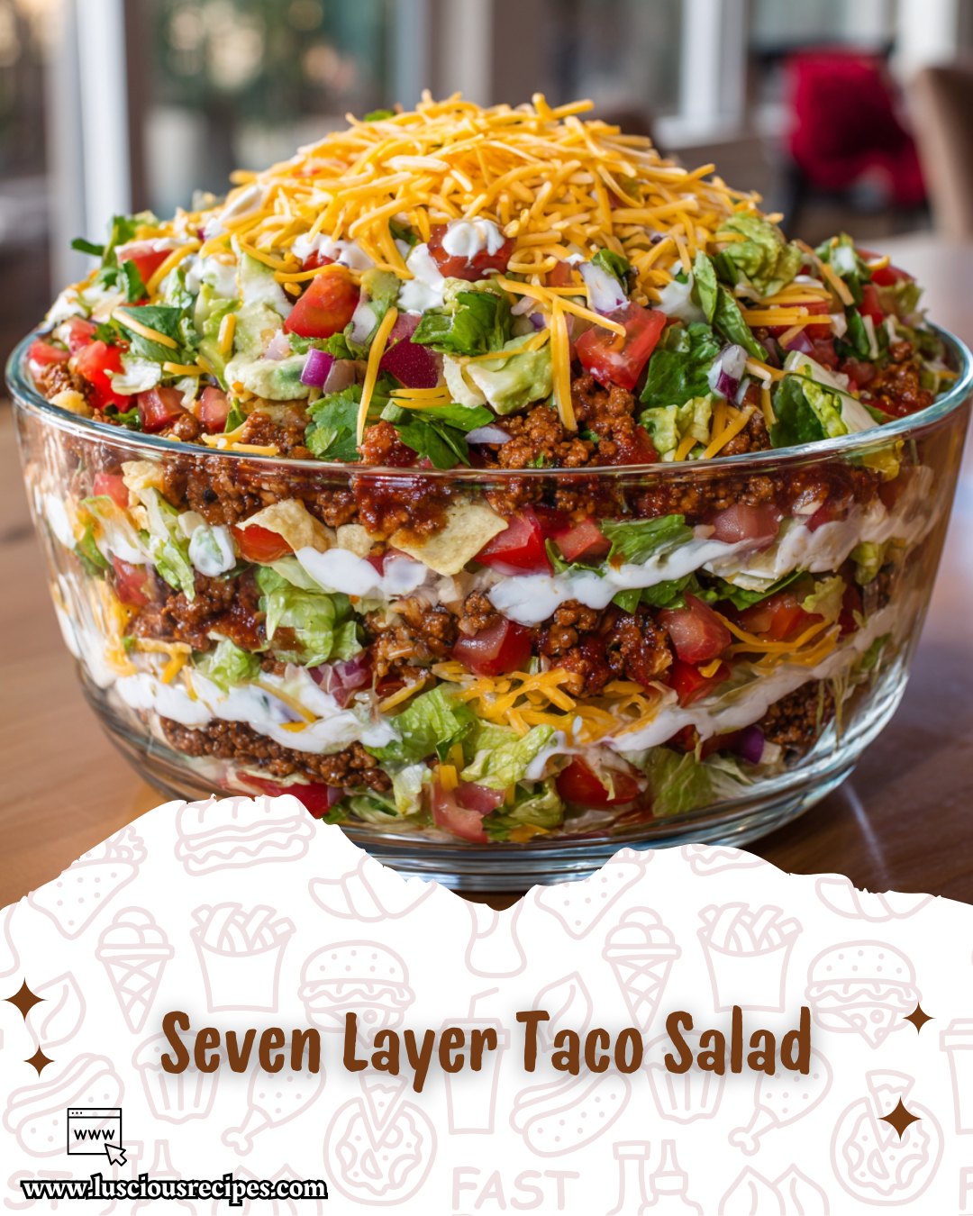 Easy - "Seven Layer Taco Salad Craving a delicious and satisfying salad ...