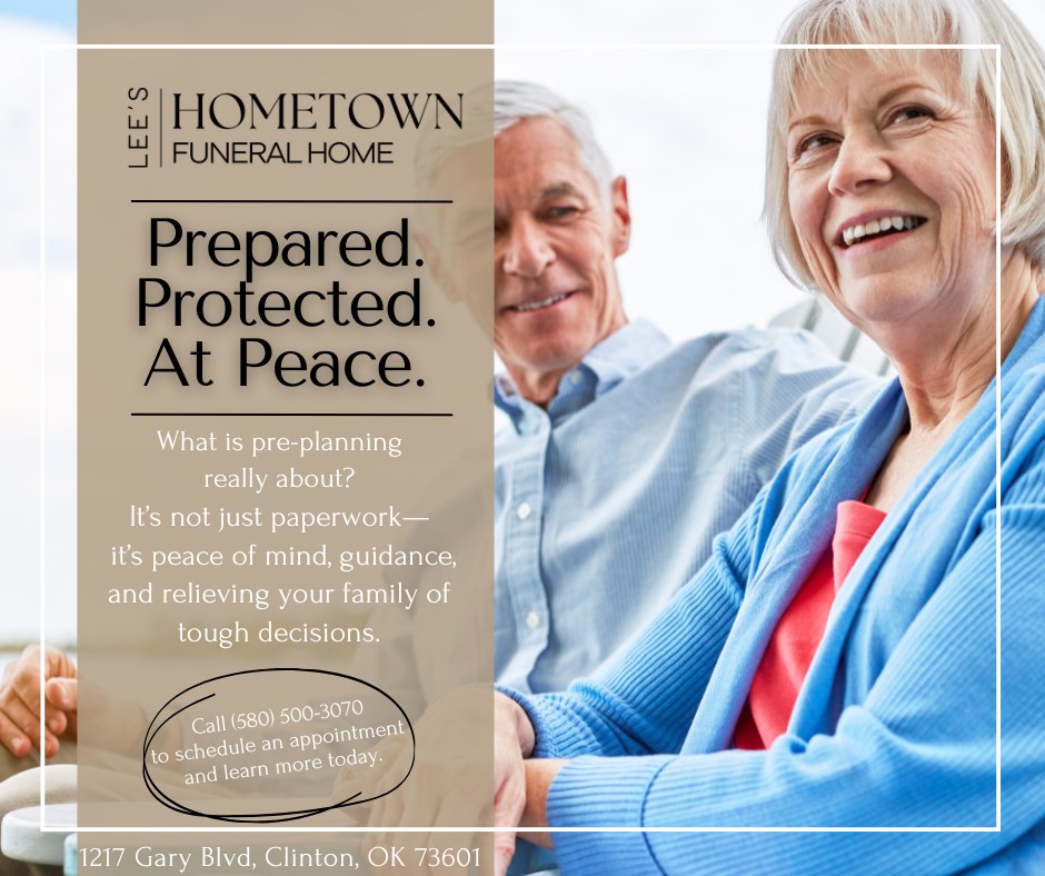 Lee Hometown Funeral Home | Clinton OK