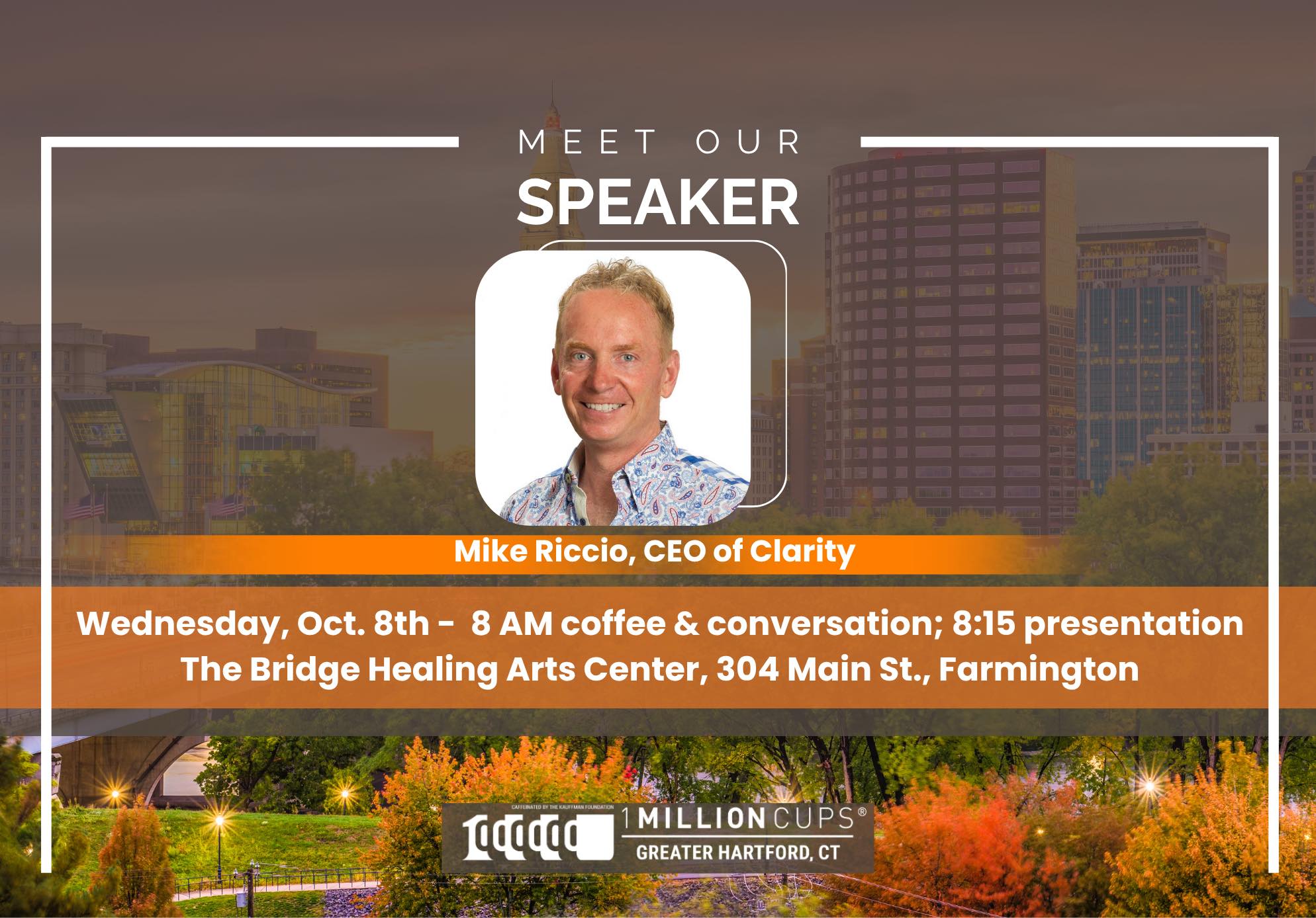 This Wednesday (10/8) at... - 1 Million Cups Greater Hartford | Facebook