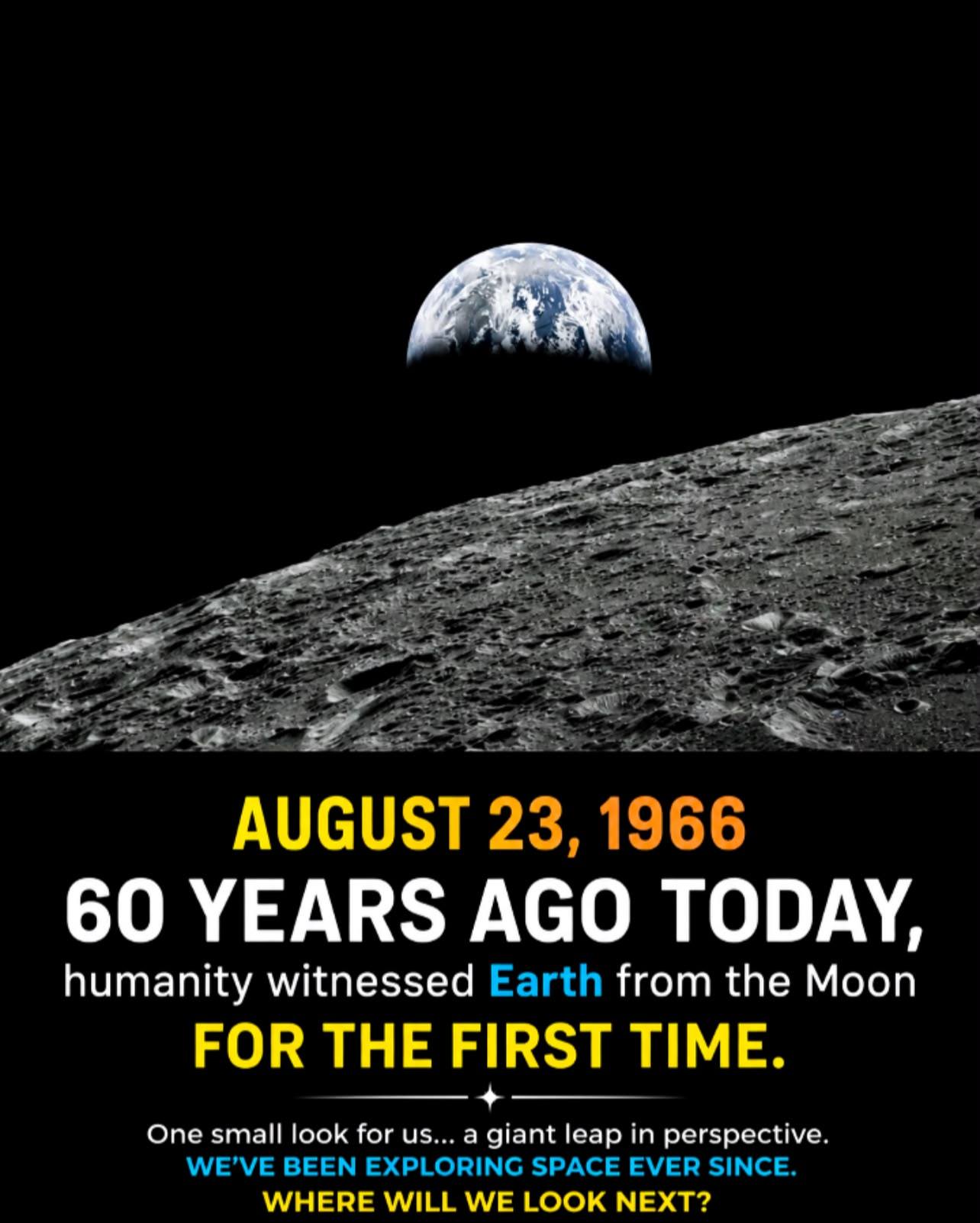 First photos of Earth from space in 1966 and 1968