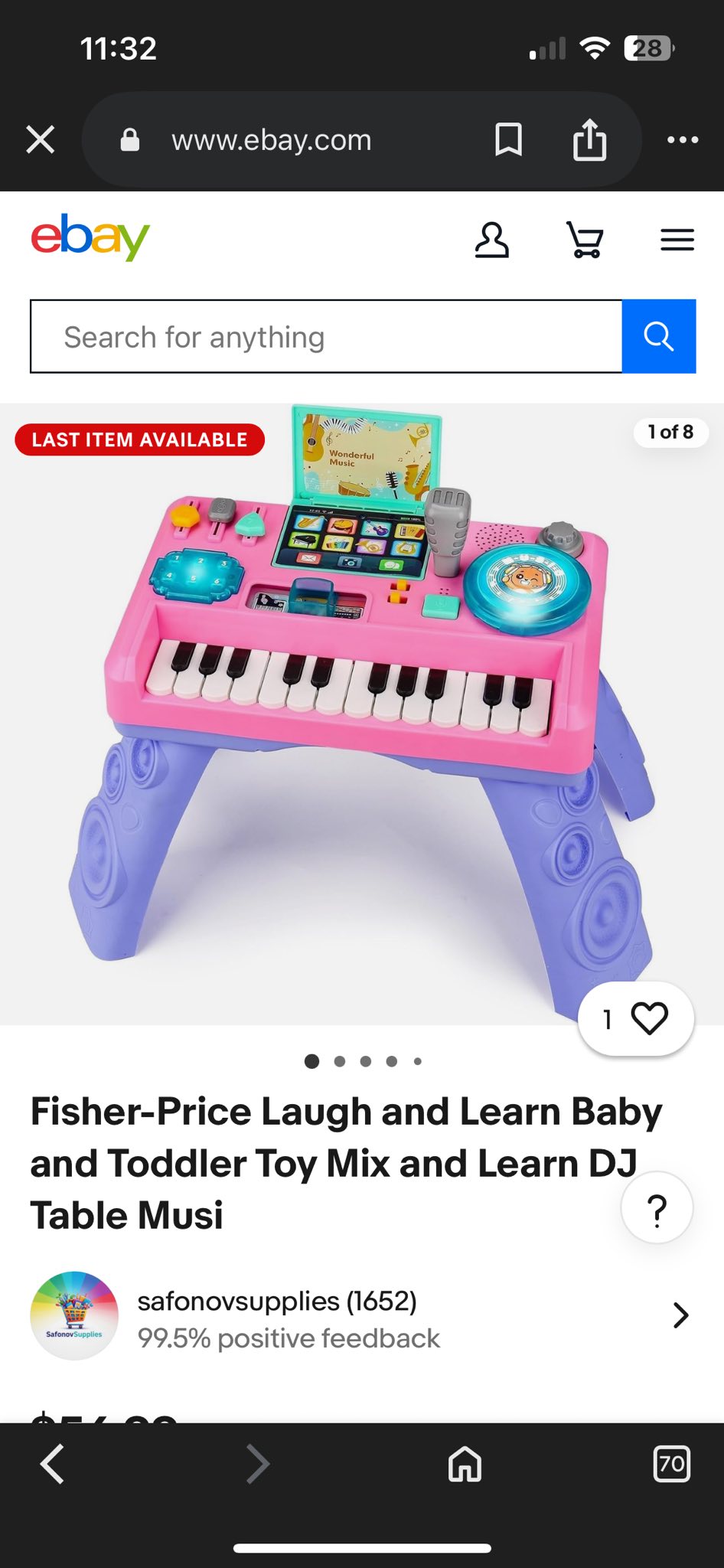 Where to find a genuine Fisher-Price DJ table
