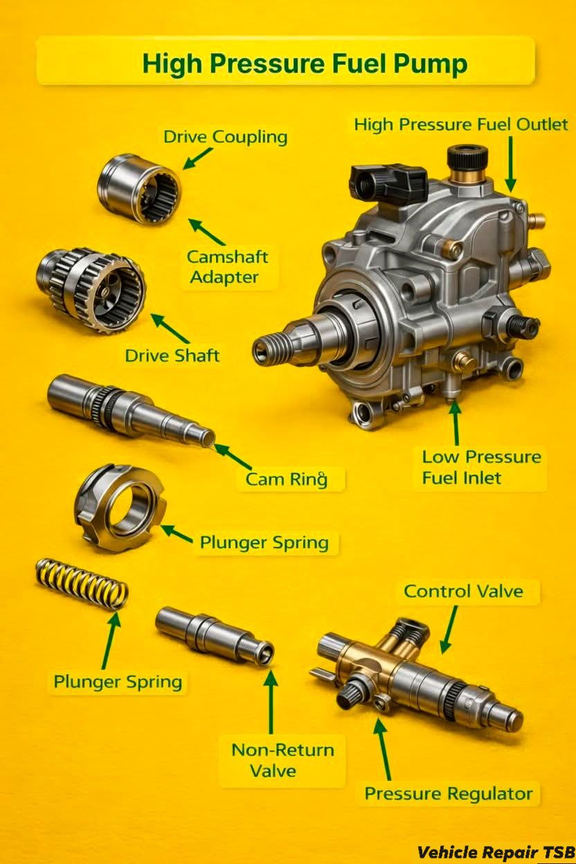 High pressure fuel pump in engines