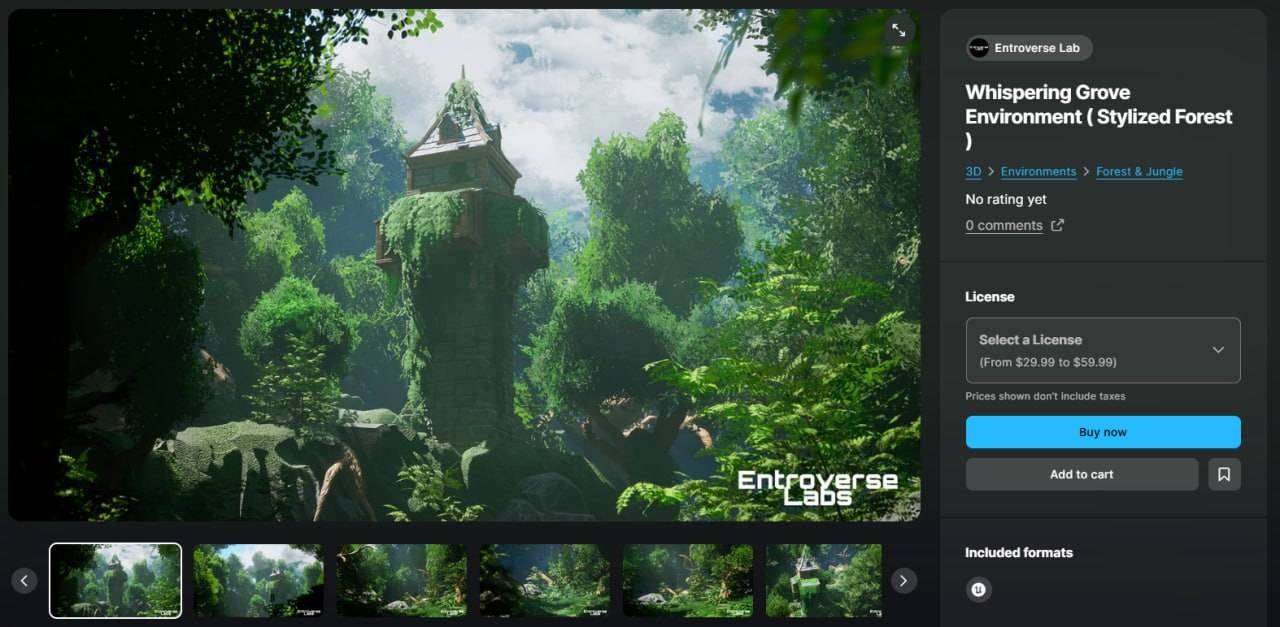 3D - 📎 Unreal engine assets and plugins 📌Whispering Grove Environment ...
