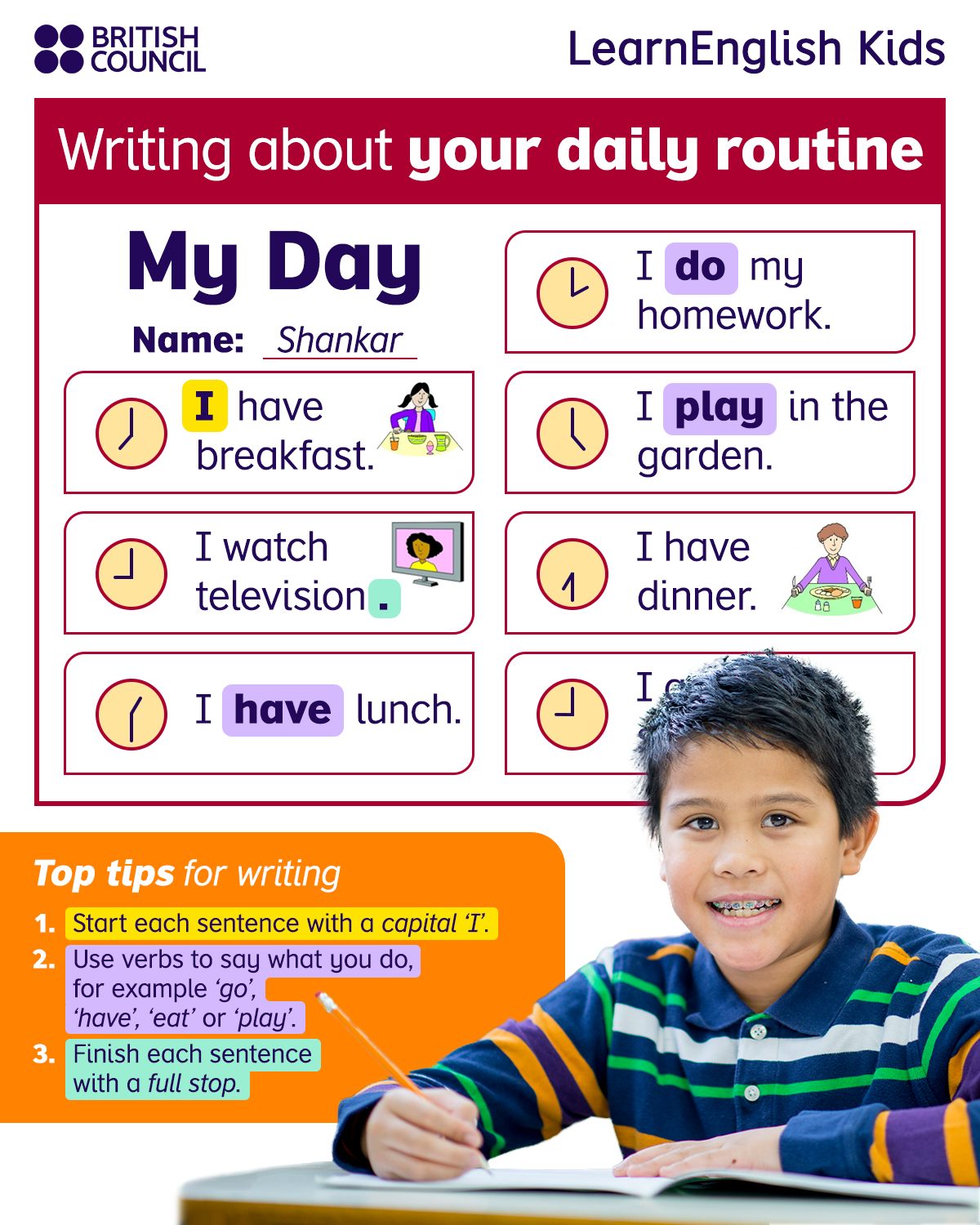 LearnEnglish - ⏰Take a look at our top tips to help with writing and ...