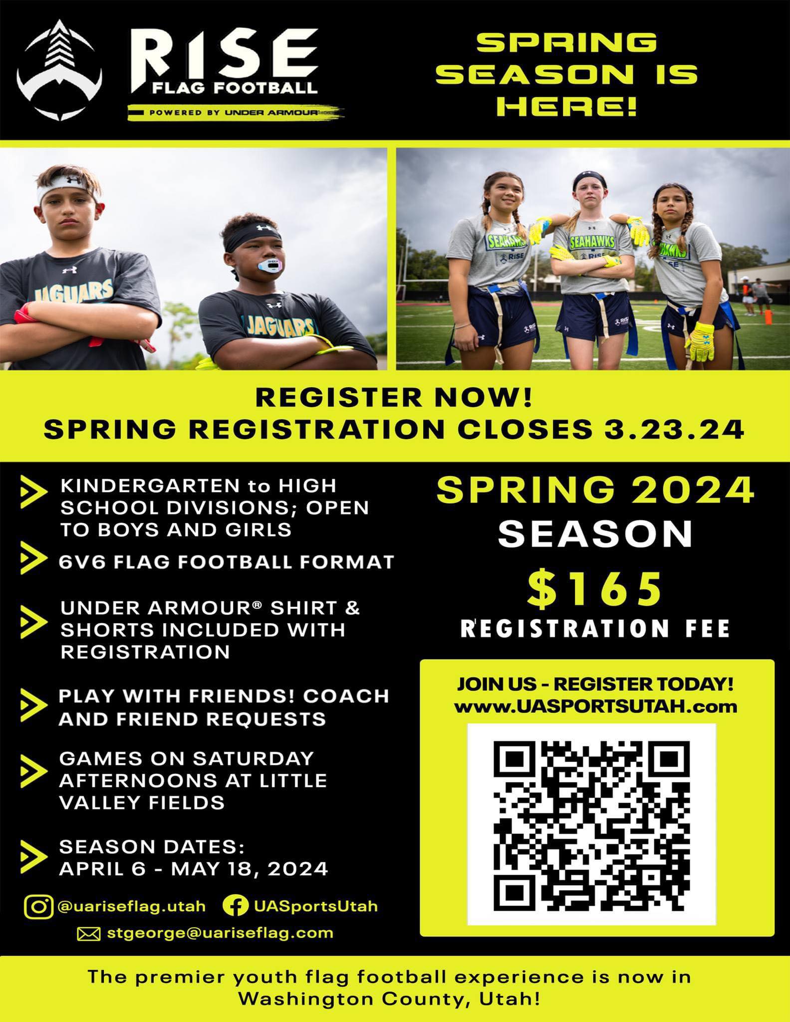 UA RISE Flag Football St. George, UT