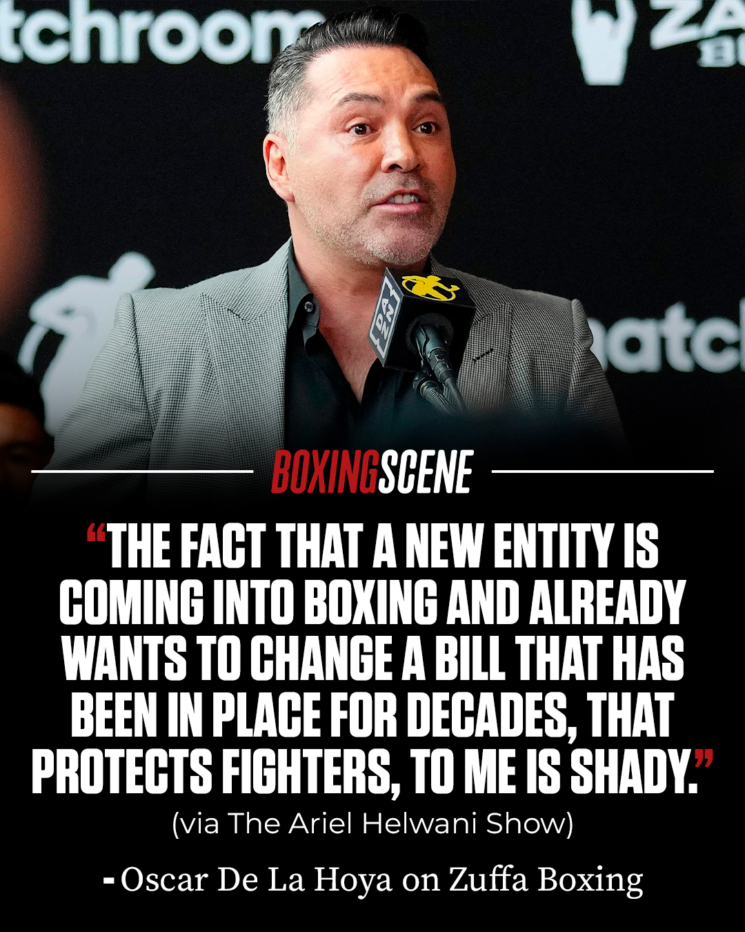 BoxingScene.com - Oscar De La Hoya sounds off on Zuffa... | Facebook