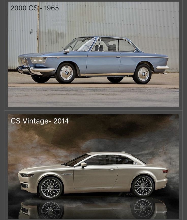 BMW 2000 CS factory illustrations by Siegfried Werner.