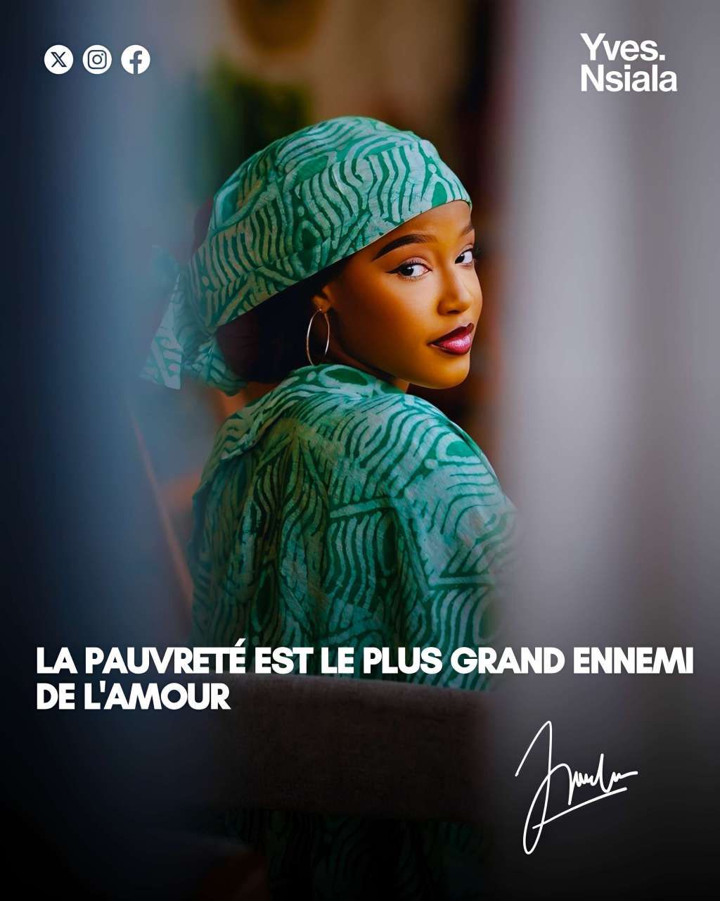 Yves Nsiala - Ce n’est pas parce qu’un homme est en couple... | Facebook
