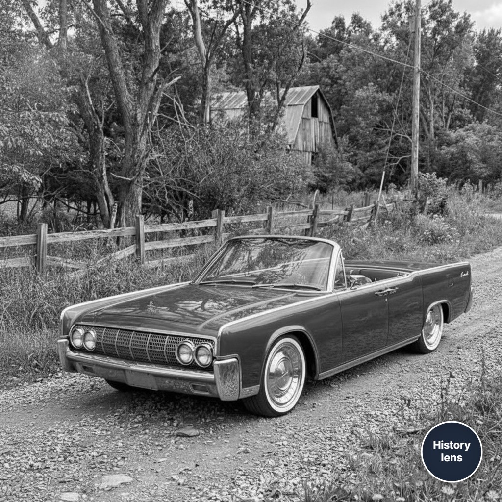 1968 Lincoln Continental custom, a classic car with eerie authority