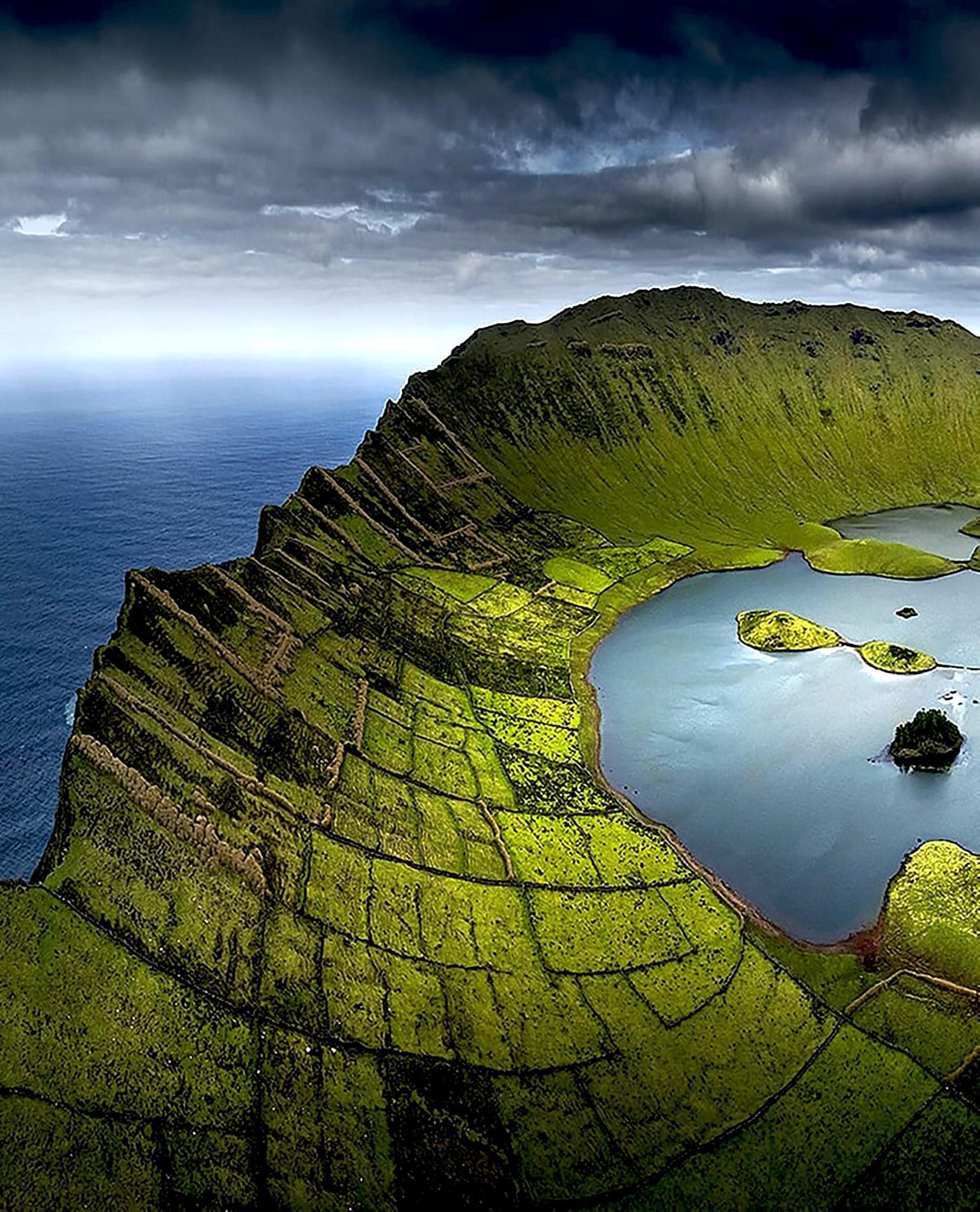 What a gorgeous photo of Corvo Island, Azores, Portugal 