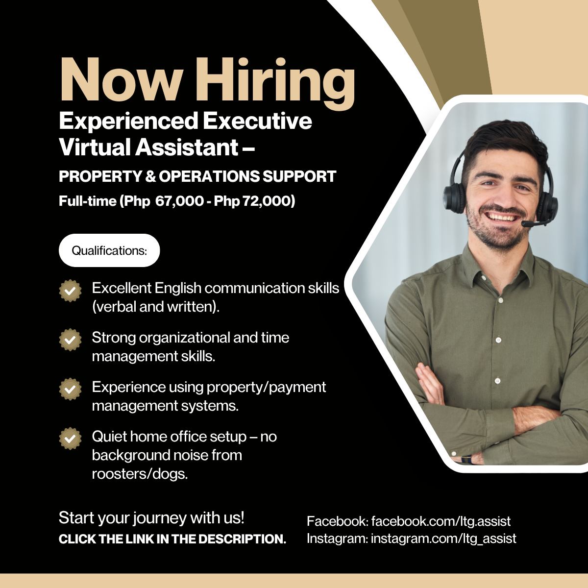 LTG Assist - 🚀 We’re Hiring! Experienced Executive Virtual... | Facebook
