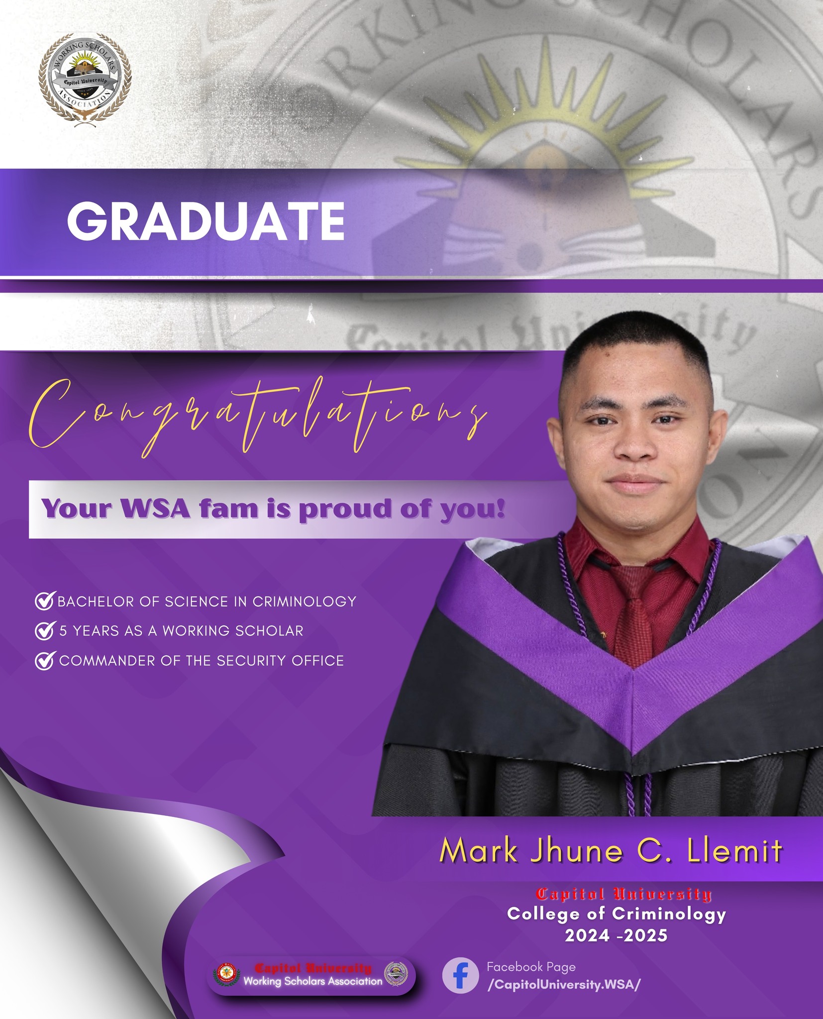 Working - 🌟 𝐅𝐫𝐨𝐦 𝐆𝐮𝐚𝐫𝐝 𝐏𝐨𝐬𝐭𝐬 𝐭𝐨 𝐆𝐫𝐚𝐝𝐮𝐚𝐭𝐢𝐨𝐧 𝐒𝐭𝐚𝐠𝐞! 🎓💪 Meet 𝐌𝐫. 𝐌𝐀𝐑𝐊 ...