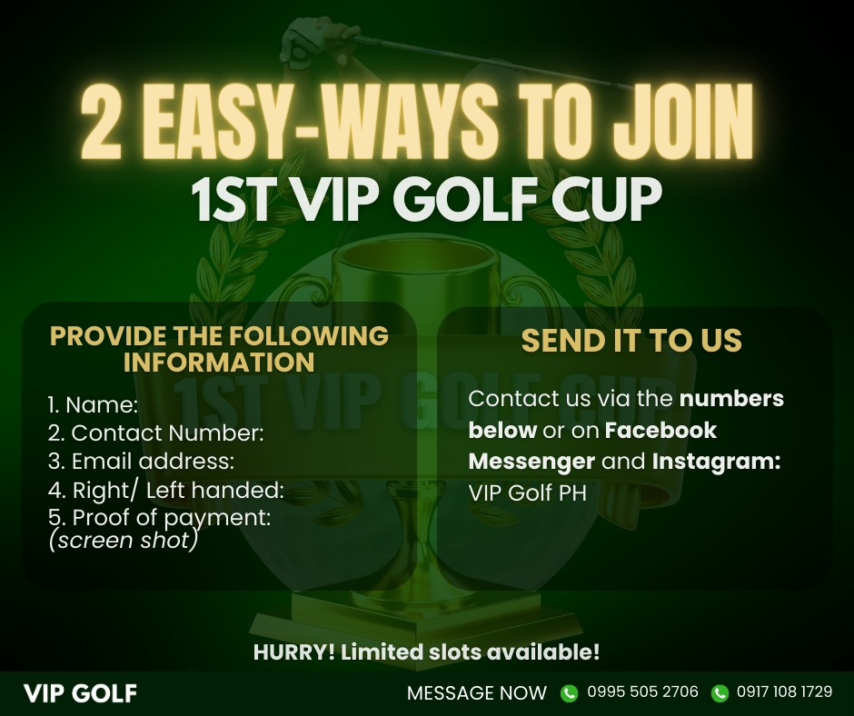 VIP Golf PH - Here's how to join our major cup in just 2... | Facebook