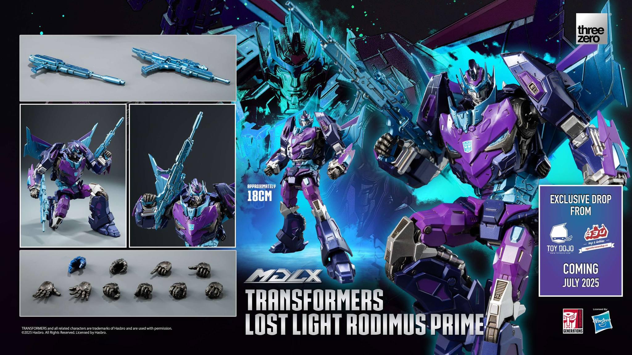 threezero MDLX TRANSFORMERS Lost Light Rodimus Prime. TFcon