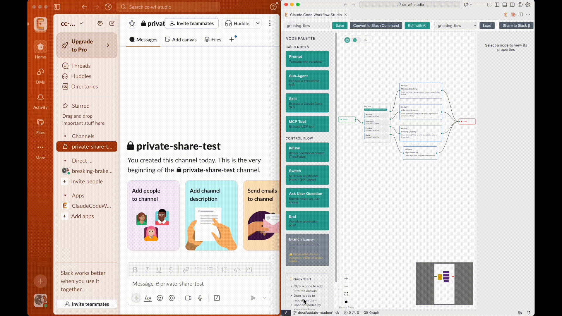 Dev life - Claude Code Workflow Studio – Kéo thả workflow... | Facebook