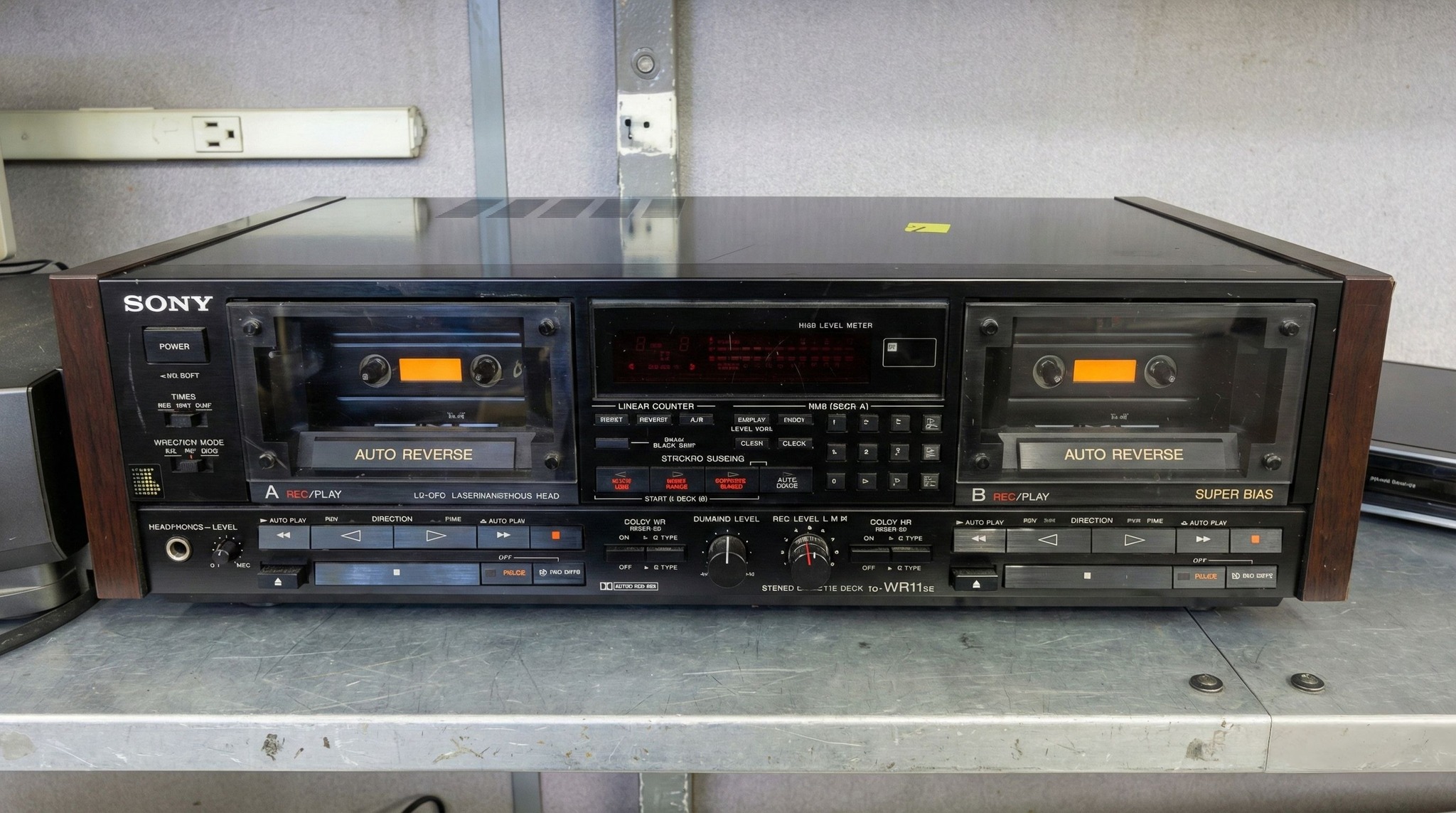 Sony TC-WR950 stereo dual cassette deck.