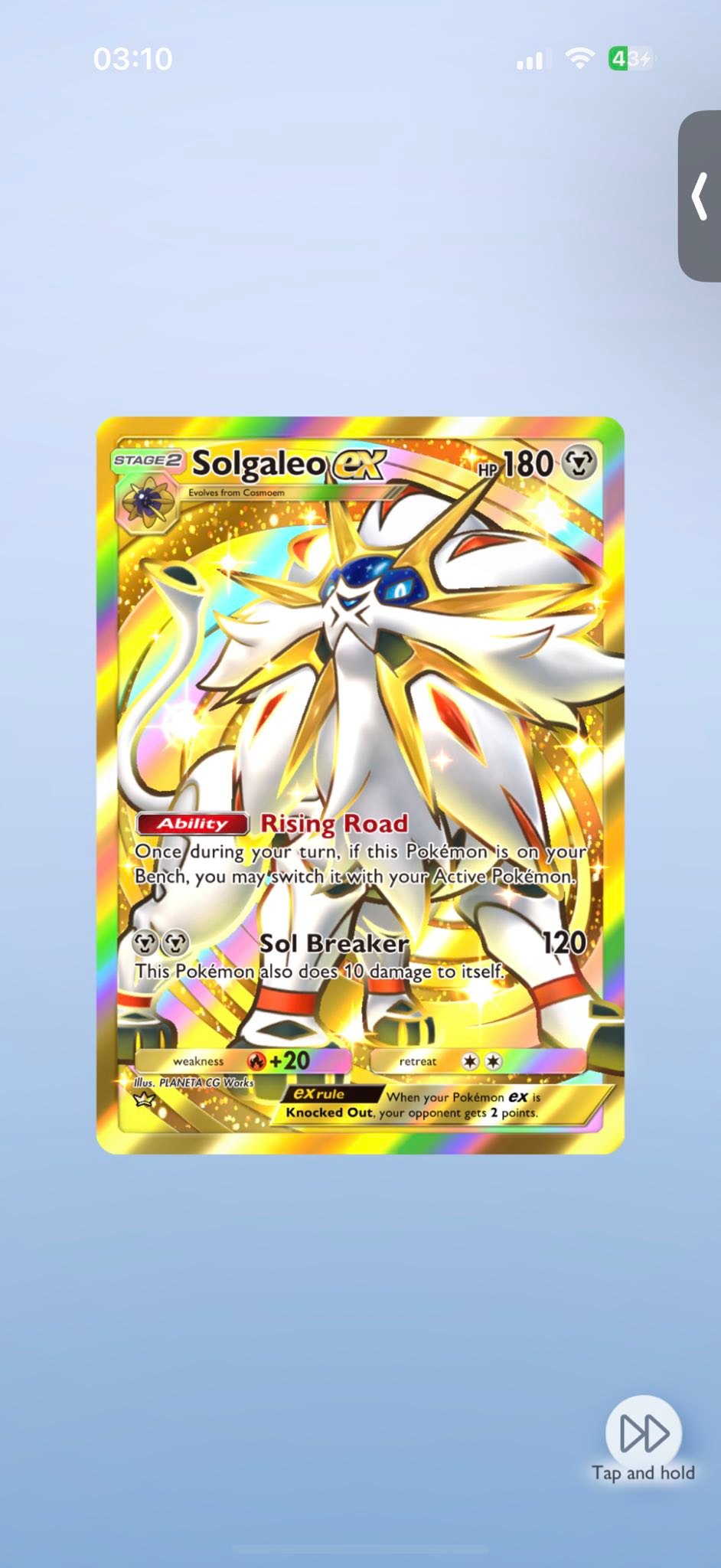 pokemon solgaleo gold card Promo GX SM104a (cgc Evolves from Cosmoem Type Solgaleo does WHAT?! Strong card!,