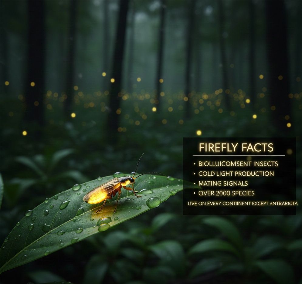 Primi - Firefly produce light through bioluminescence using a chemical ...